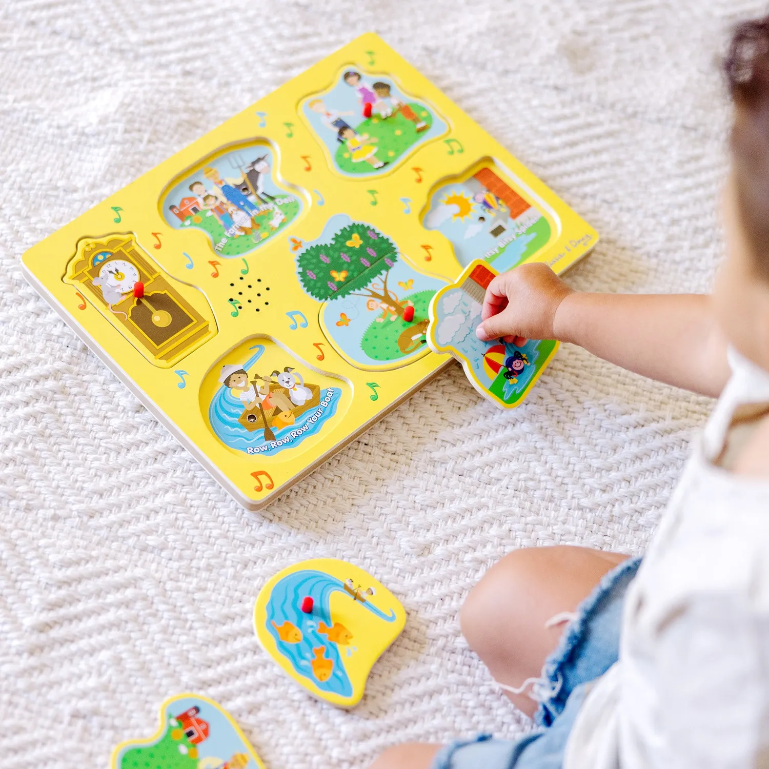 Melissa & Doug Nursery Rhymes 1 Soundpuzzle Holz 6 Teile mit Musik
