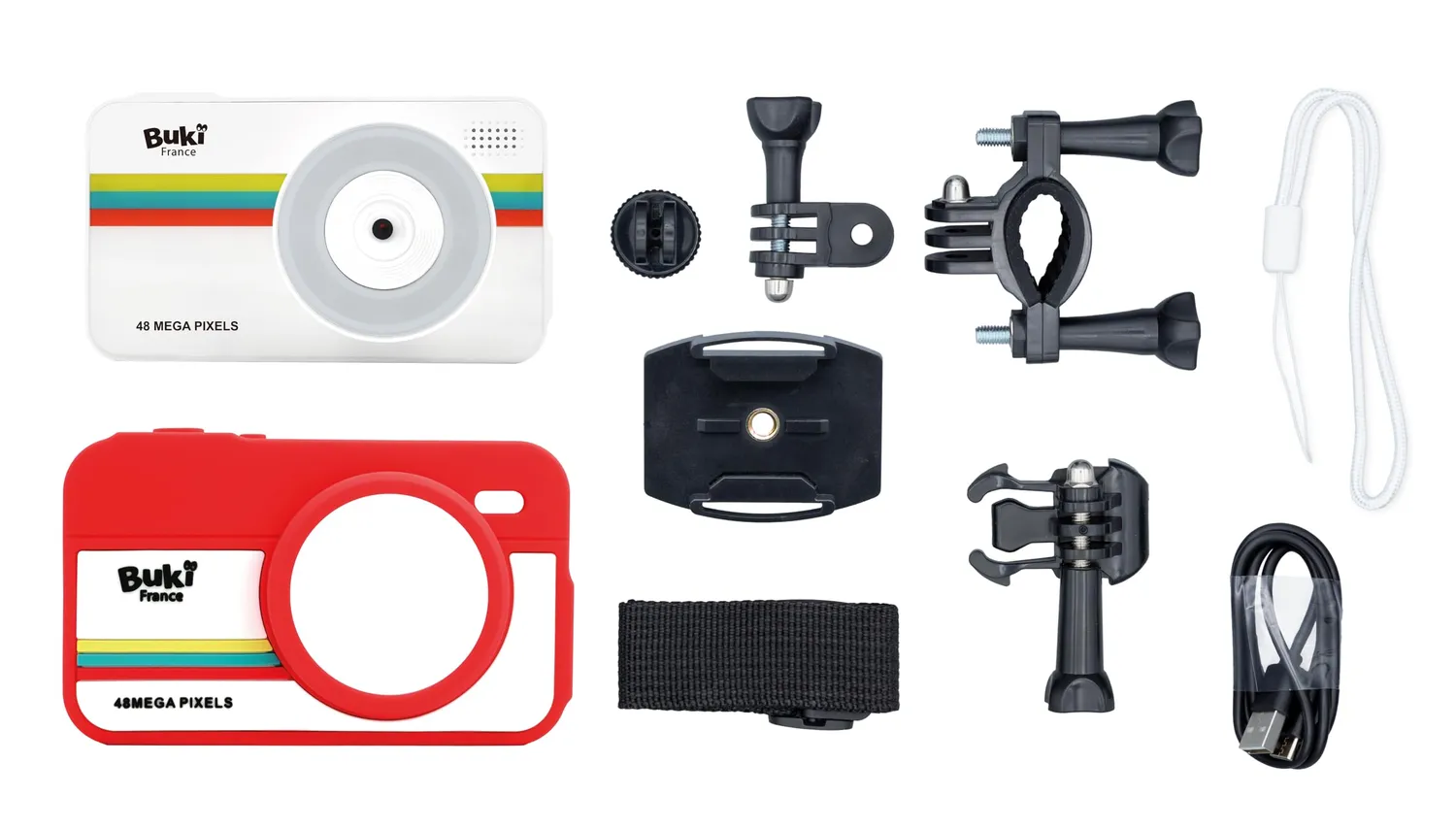 Buki CamPro PV010 Kinderkamera 2-in-1 Actioncam 48MP