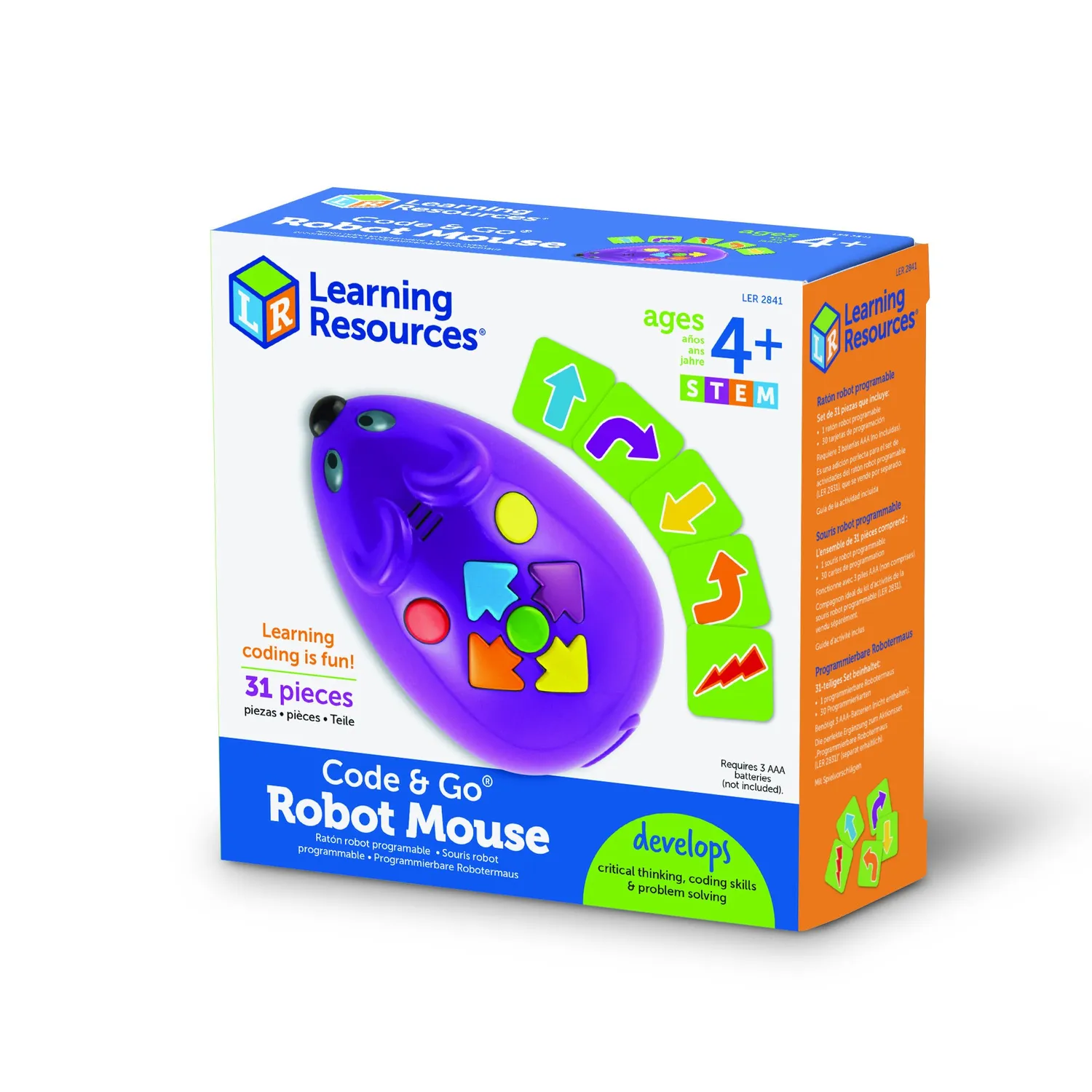Learning Resources Code & Go Jack Programmiermaus Battery ab 5 Jahren