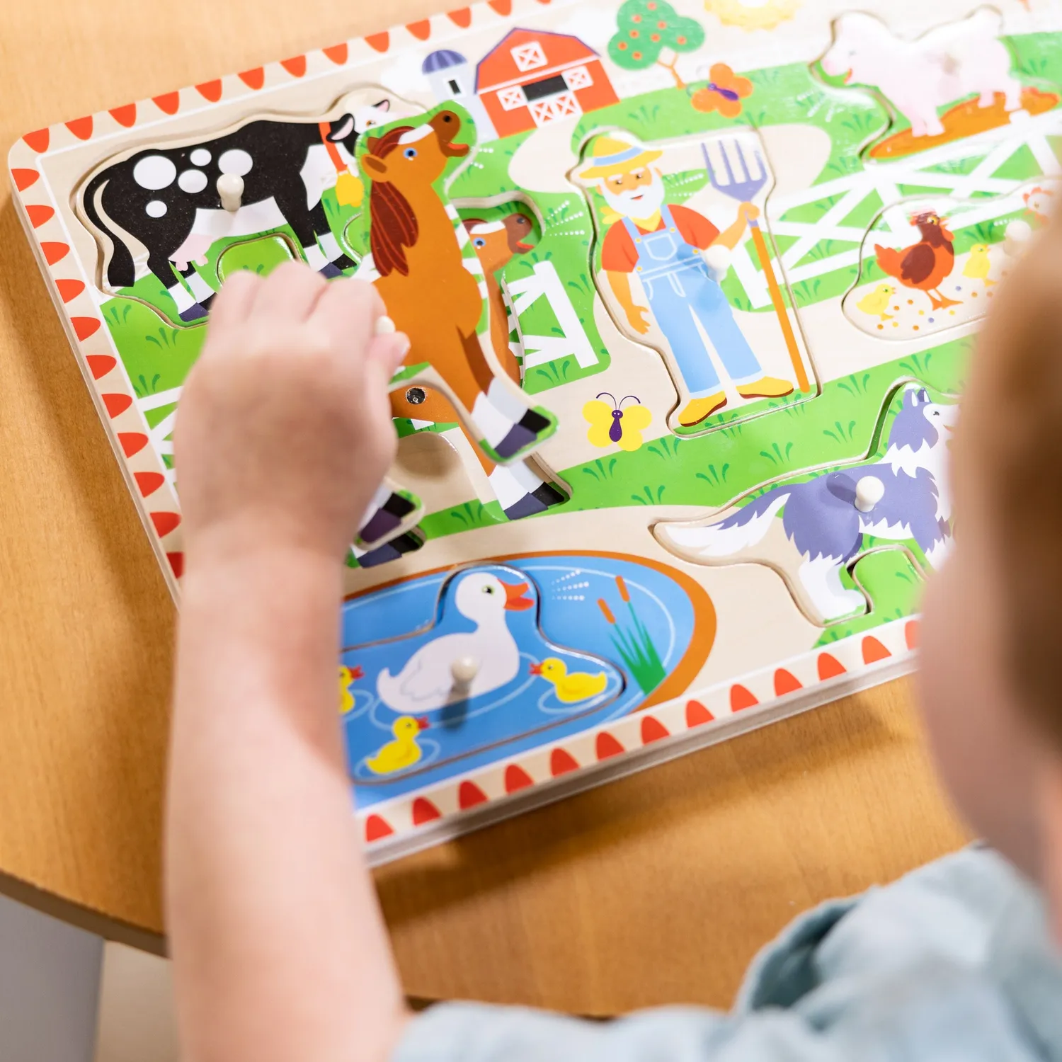 Melissa & Doug Old MacDonald Soundpuzzle Holz 8 Teile