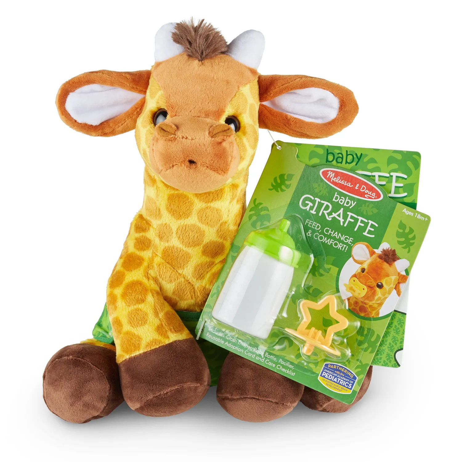 Melissa & Doug Baby Giraffe Kuscheltier mit Zubehör