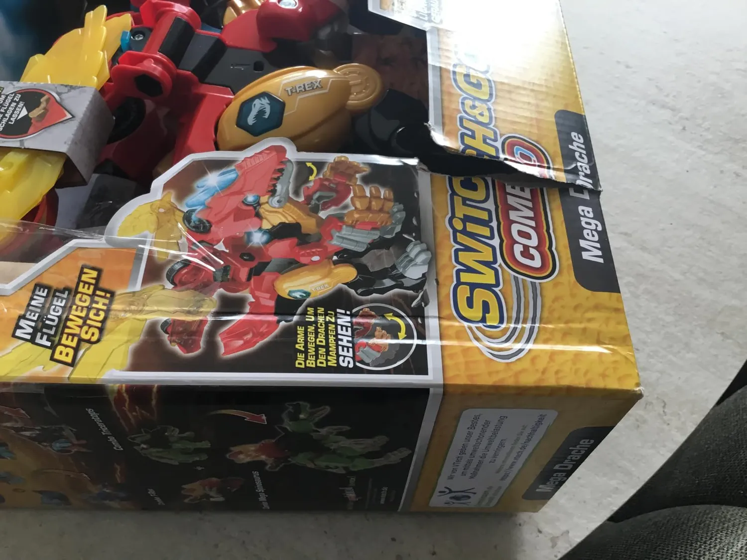 VTech Switch & Go Dinos Combo Mega Drache 2-in-1 T-Rex Auto 3-8