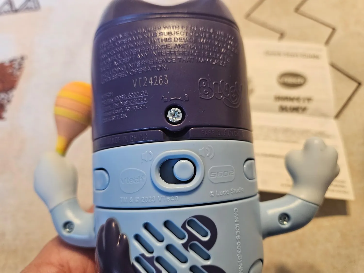 VTech Bluey Dreh- & Zieh-Reaktionsspiel Figur mit Musik 3-6 Jahre