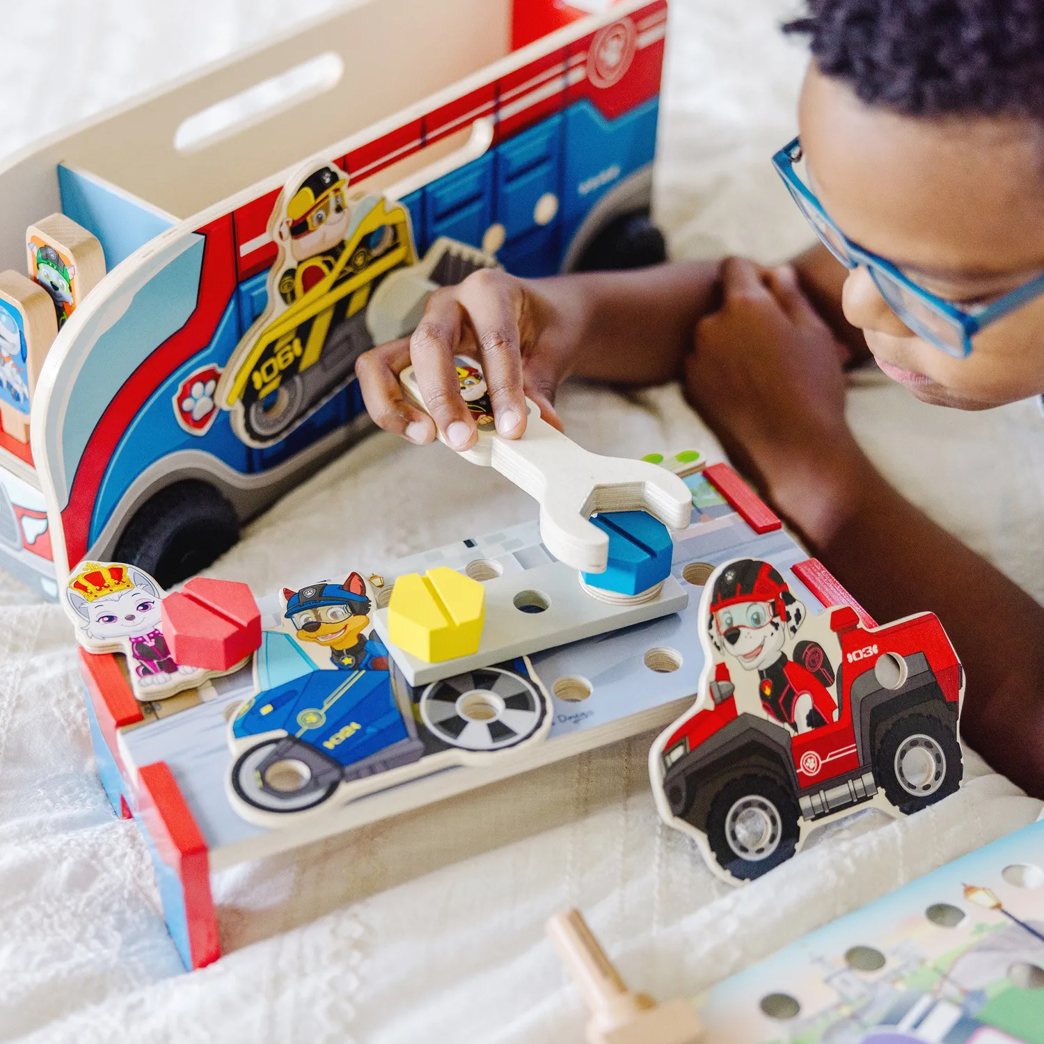 Melissa & Doug PAW Patrol Match Build Mission Cruiser Holz
