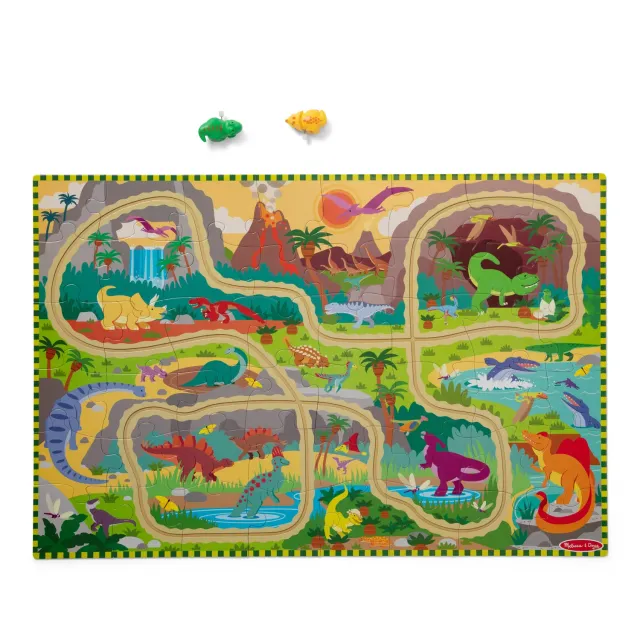 Melissa & Doug Dinosaur Adventure Tracks Bodenpuzzle 48 Teile