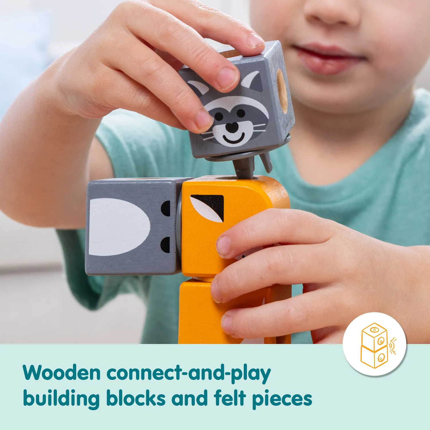 Melissa and Doug Blockables Woodland Friends Bausteinset