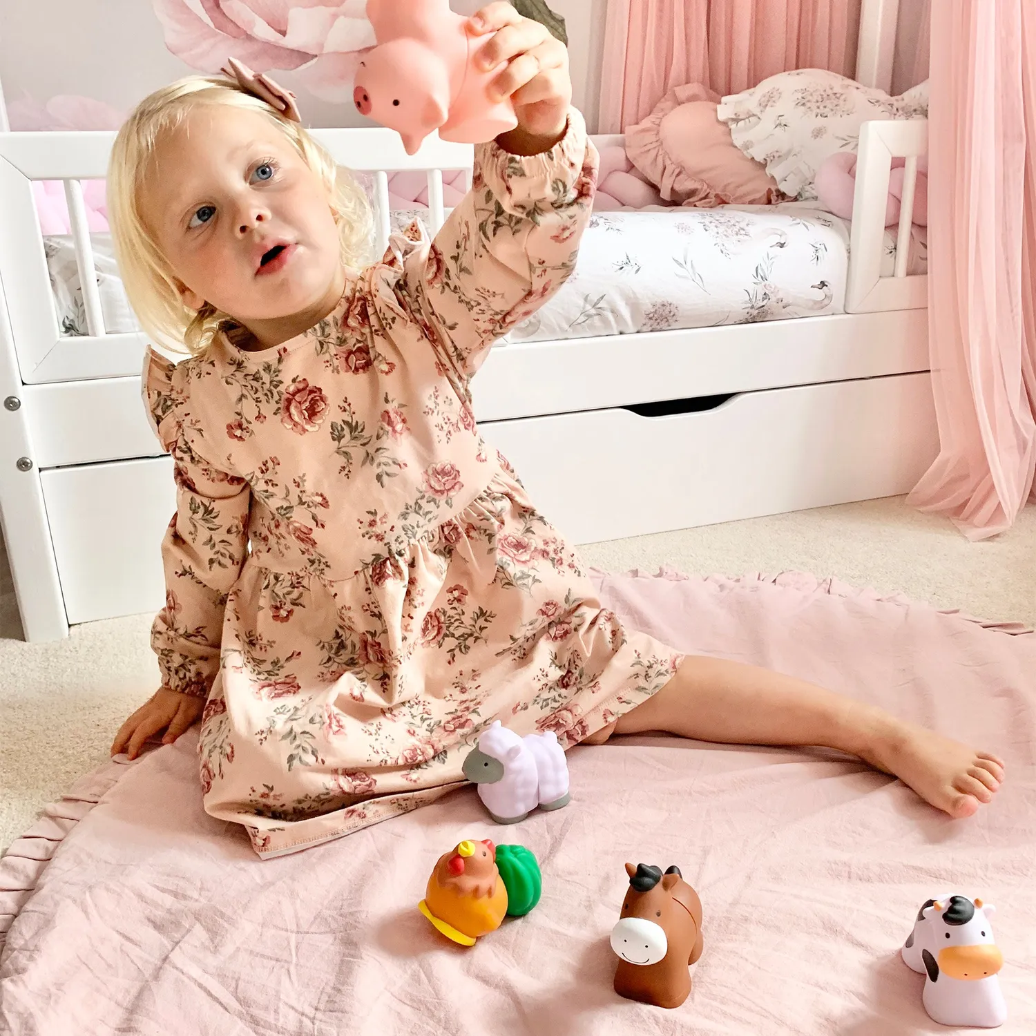 Melissa and Doug Pop Blocks Farm Animals Stecktiere 10-teilig Baby