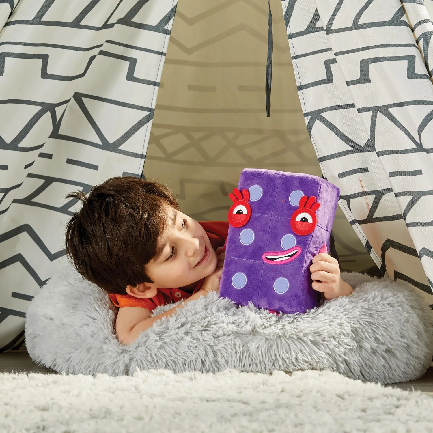 Learning Resources Numberblocks Sechs Kuscheltier groß lila