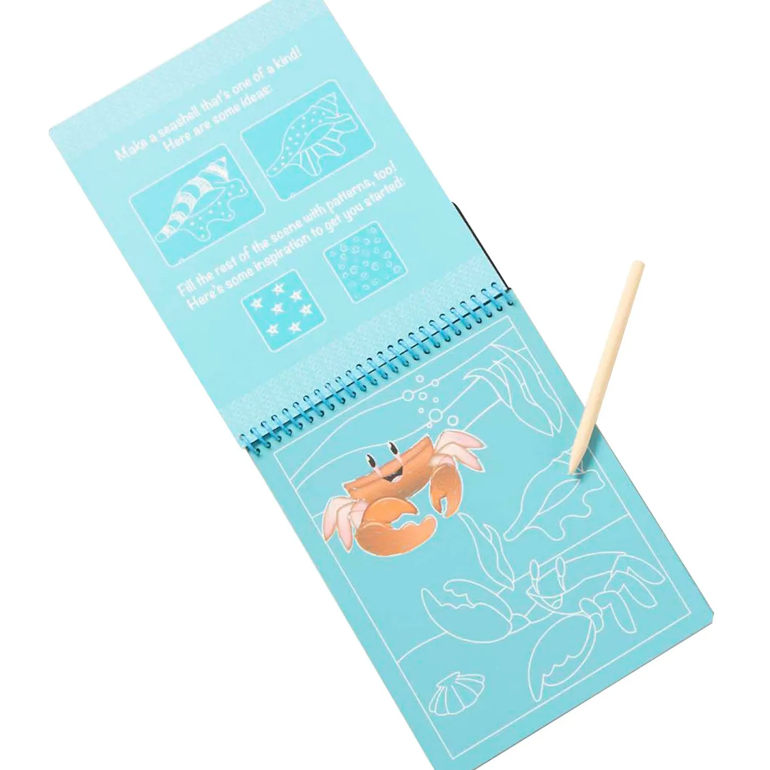 Melissa & Doug On the Go Scratch Art Sea Life Kratzbuch 12 Bilder
