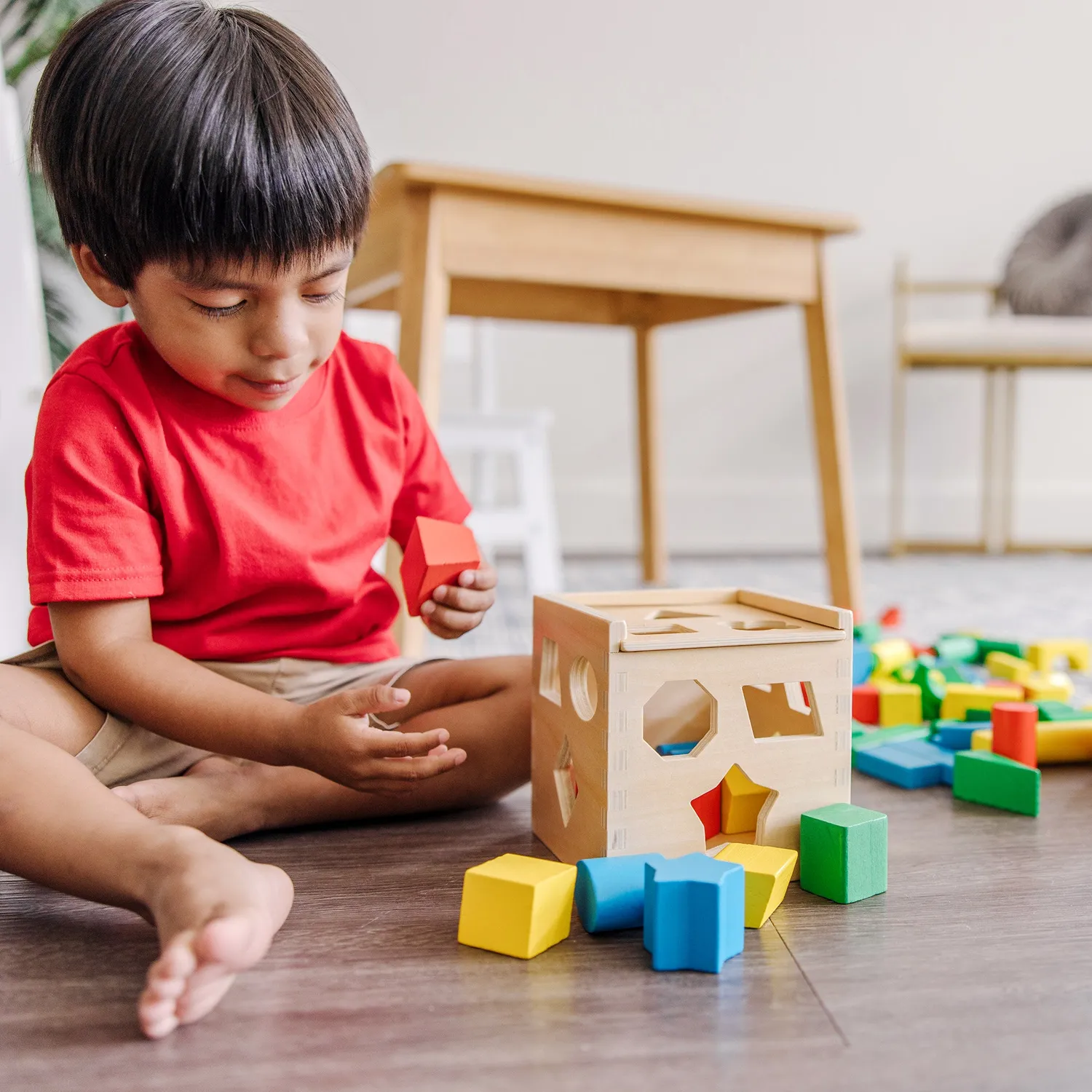 Melissa & Doug Stack Sort Pound Holzspielzeug Set 3-teilig