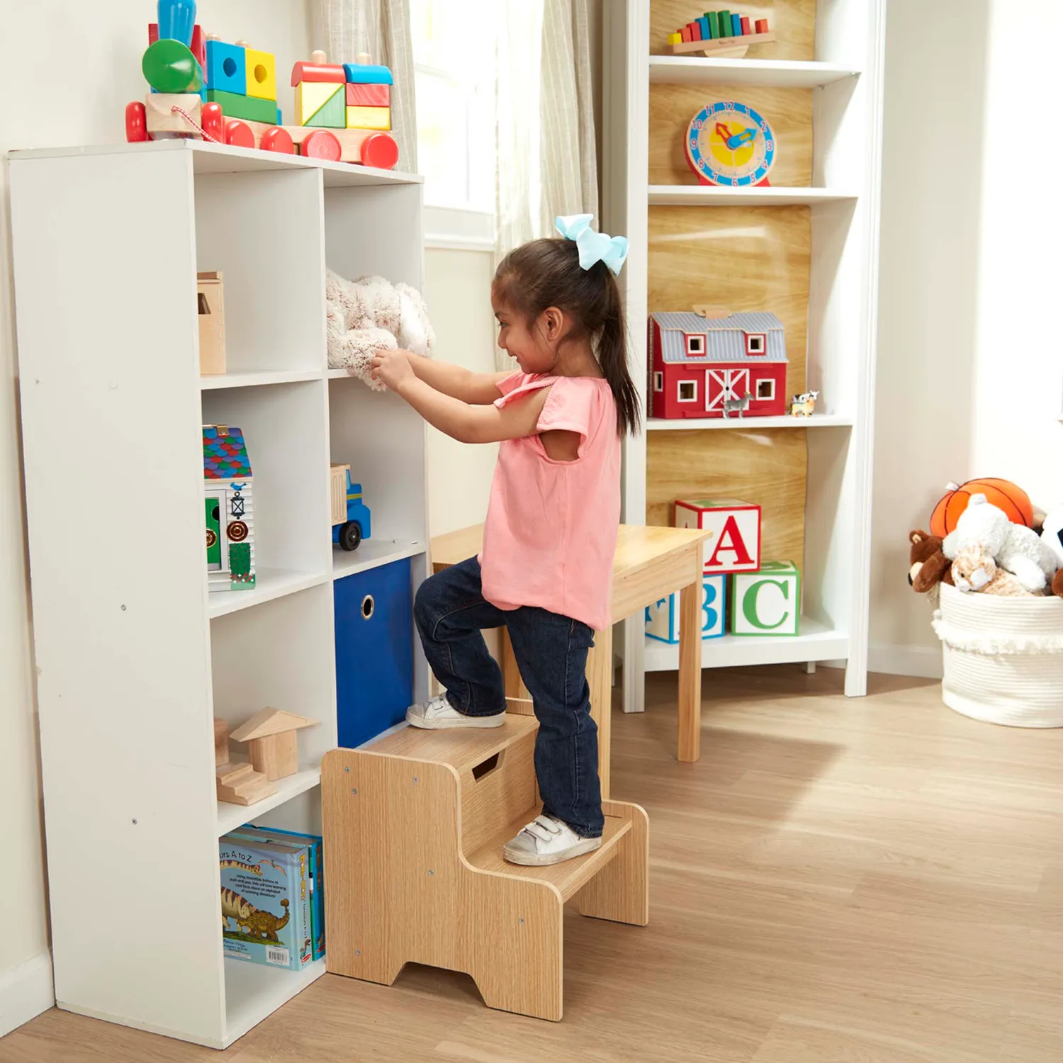 Melissa & Doug Tritthocker Holz natur 2-stufig