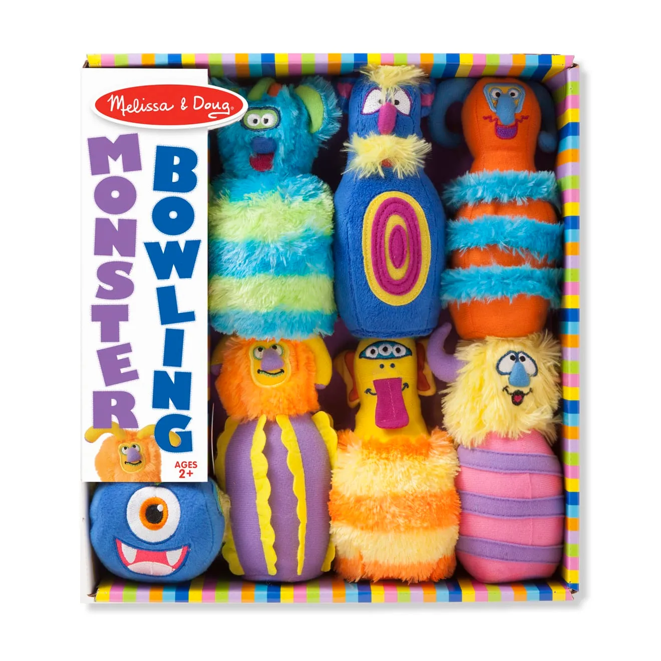 Melissa & Doug Monster Bowling Kegelspiel Plüsch 7-teilig weich