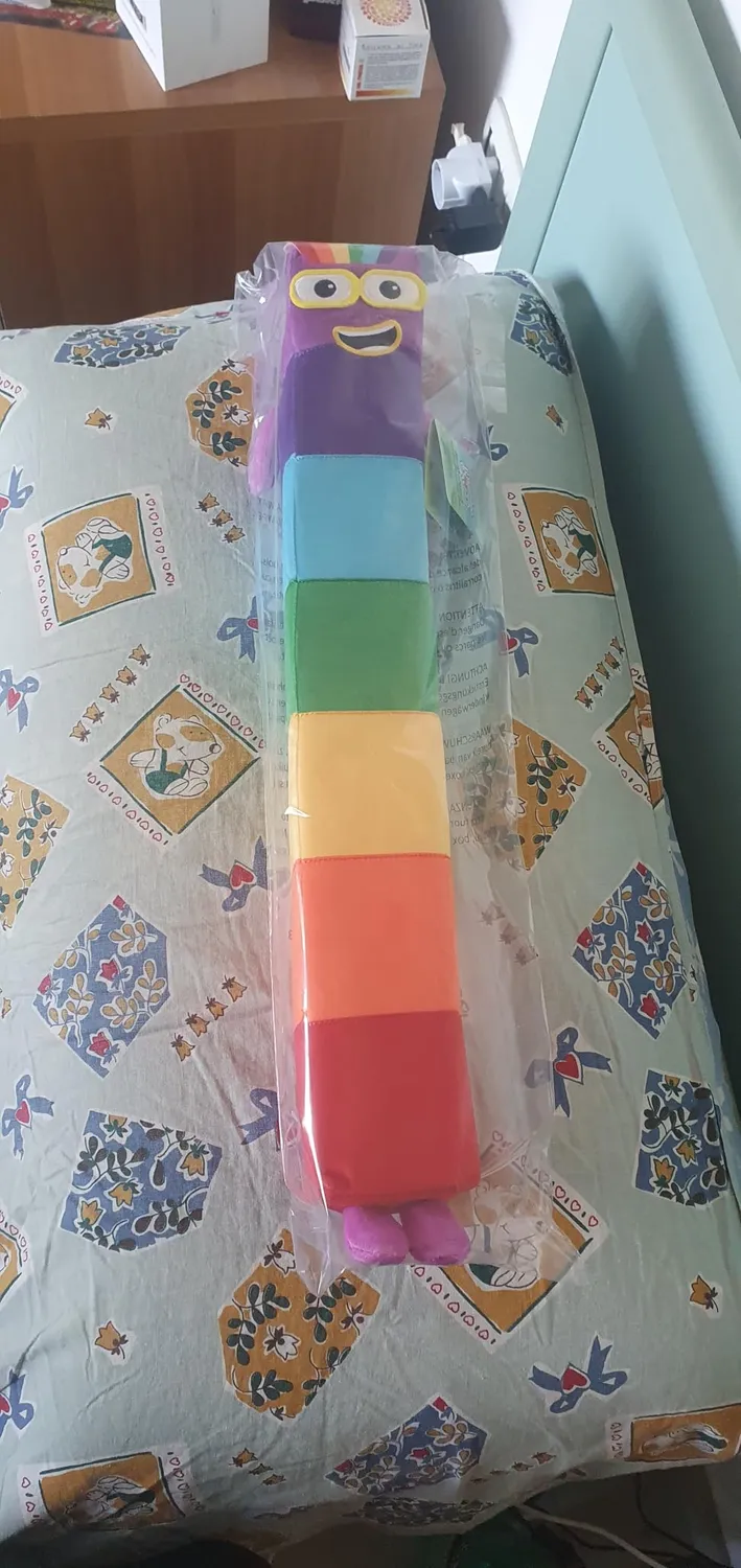 Learning Resources Numberblocks Sieben Plüschfigur 61 cm Regenbogen