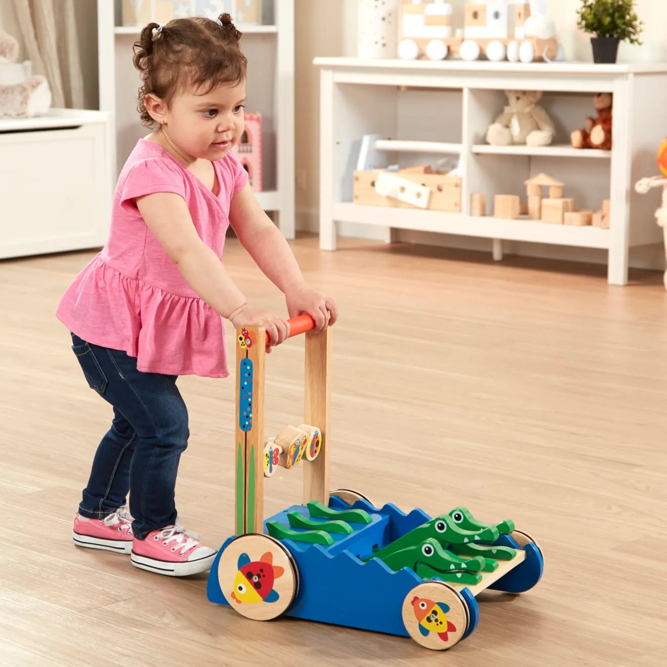 Melissa & Doug Chomp Clack Alligator Schiebespielzeug