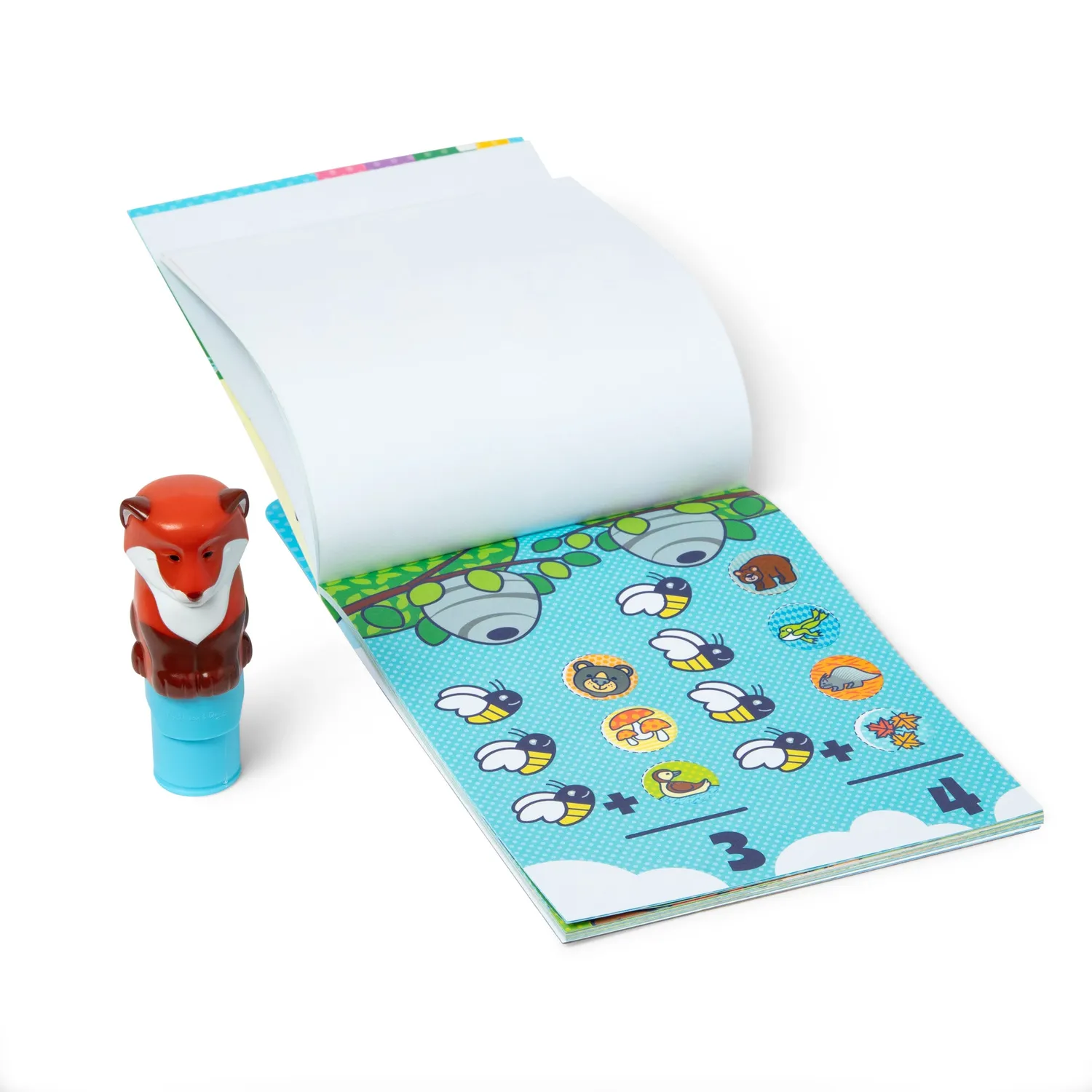 Melissa & Doug Sticker WOW Fuchs Stempel-Set 24 Seiten 300 Sticker