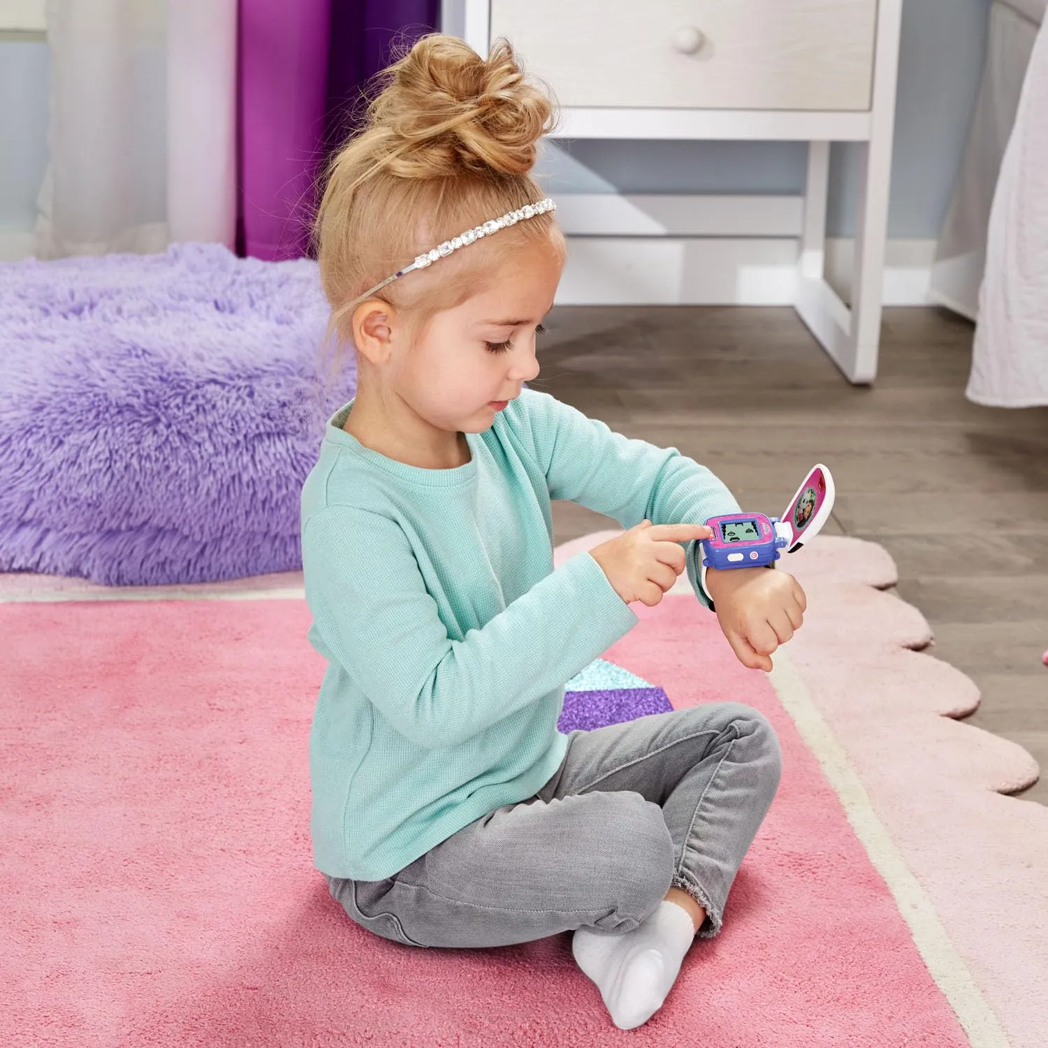 VTech Gabby's Dollhouse Pandy Paws Kinderuhr mit Spielen