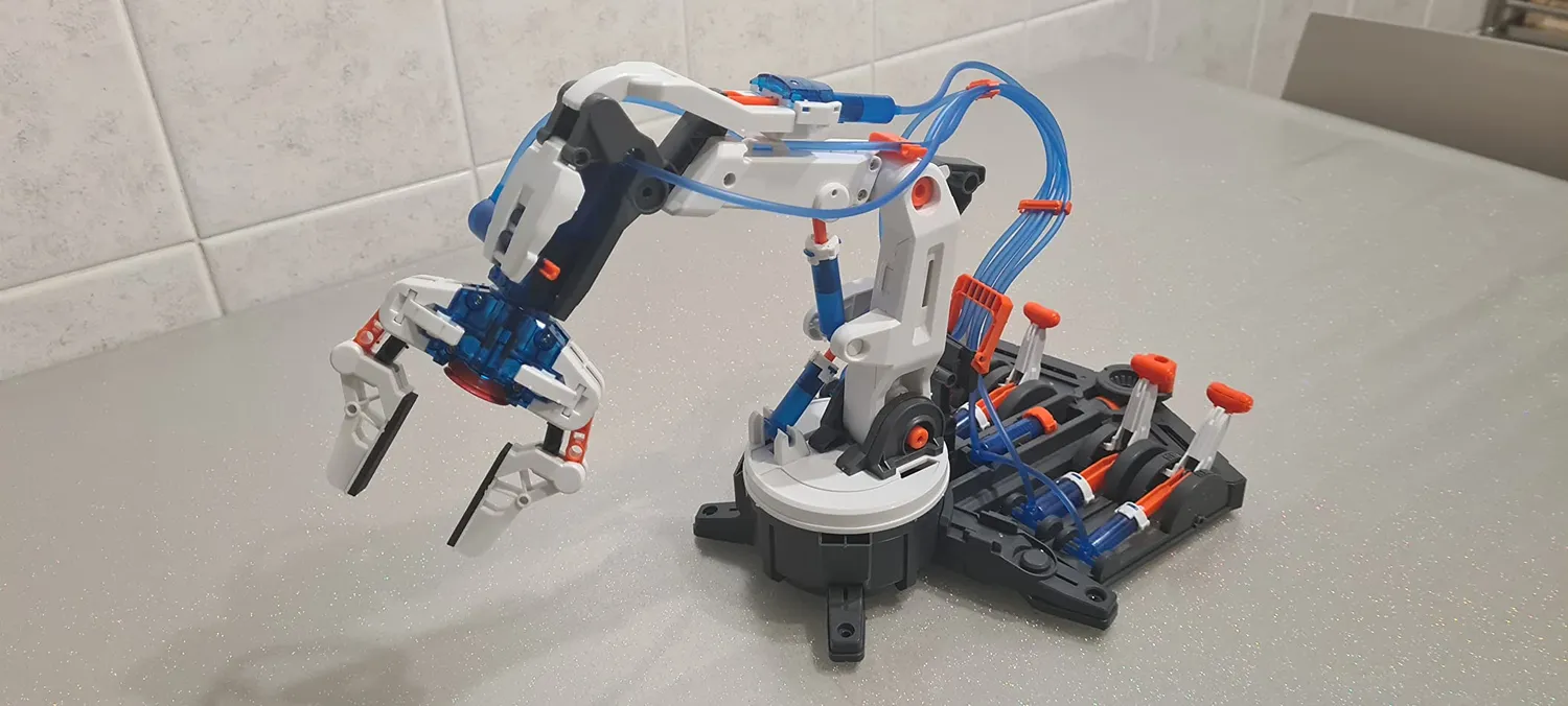 Buki 7505 Hydraulik Roboterarm Experimentierkasten Wasser