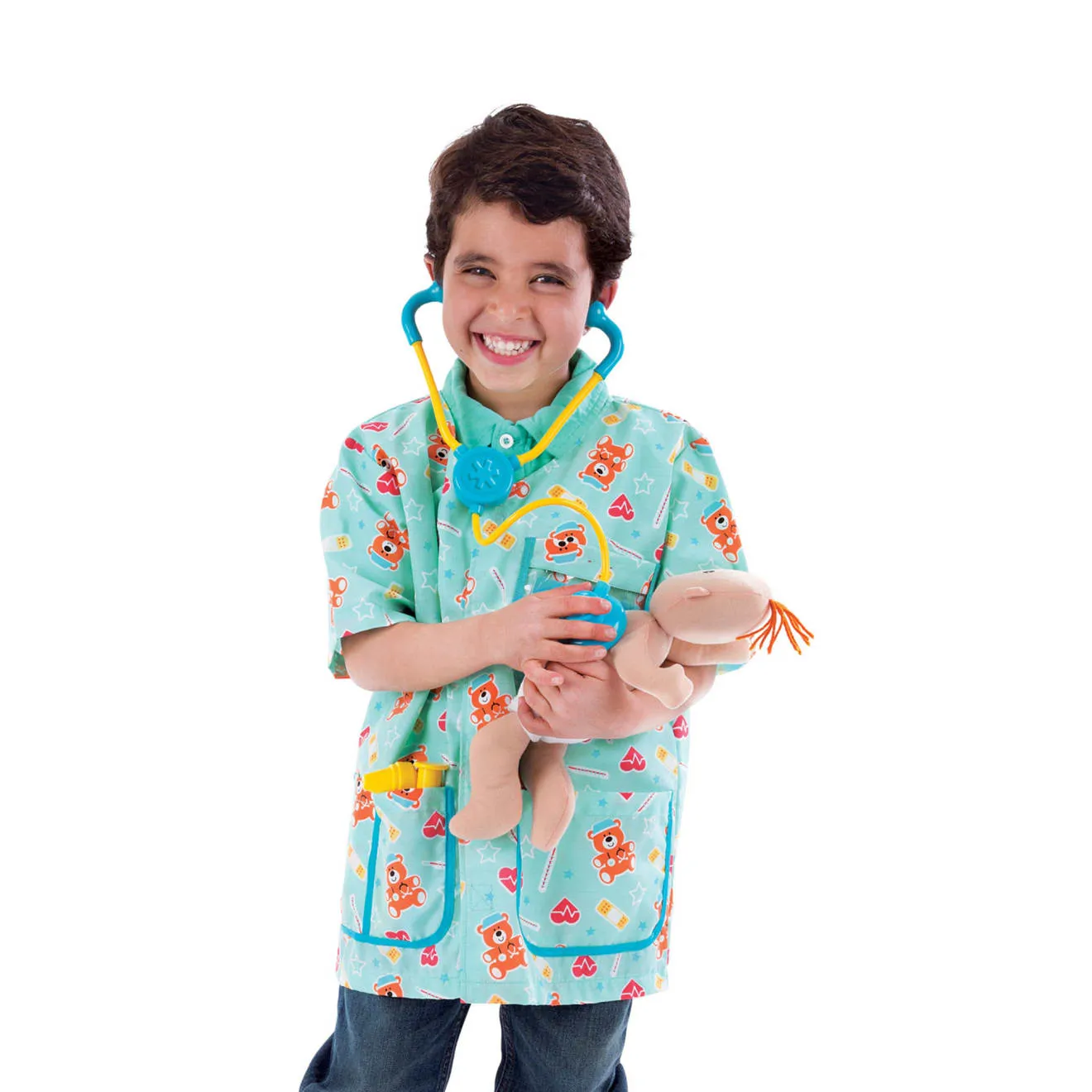 Melissa & Doug Pediatric Nurse Rollenspiel-Kostümset mit Puppe