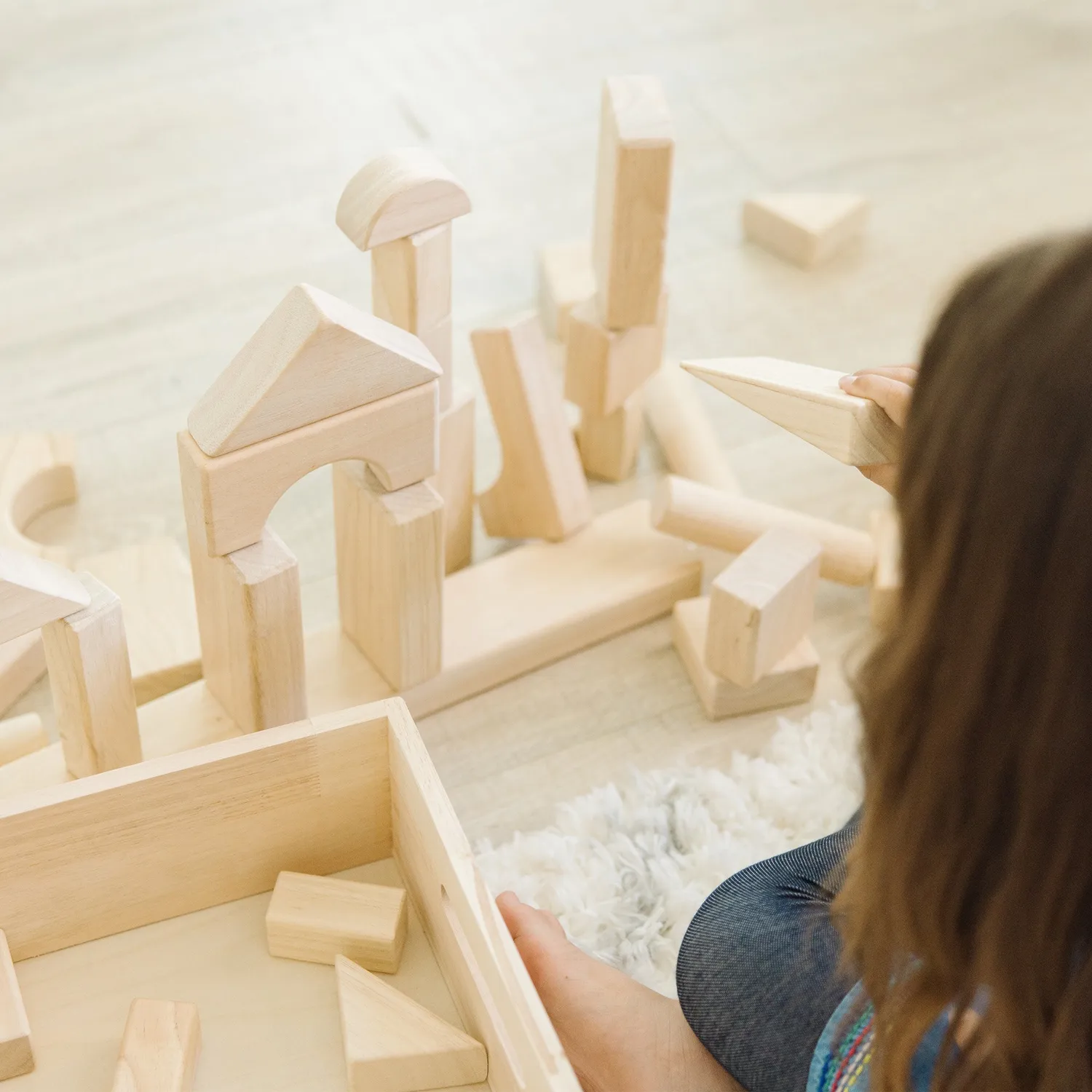 Melissa & Doug Standard Unit Blocks Bauklötze 60 Holz