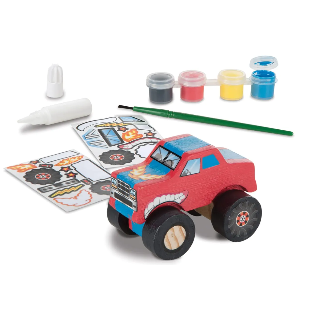 Melissa & Doug Monster Truck Holz-Bastelset Farbe
