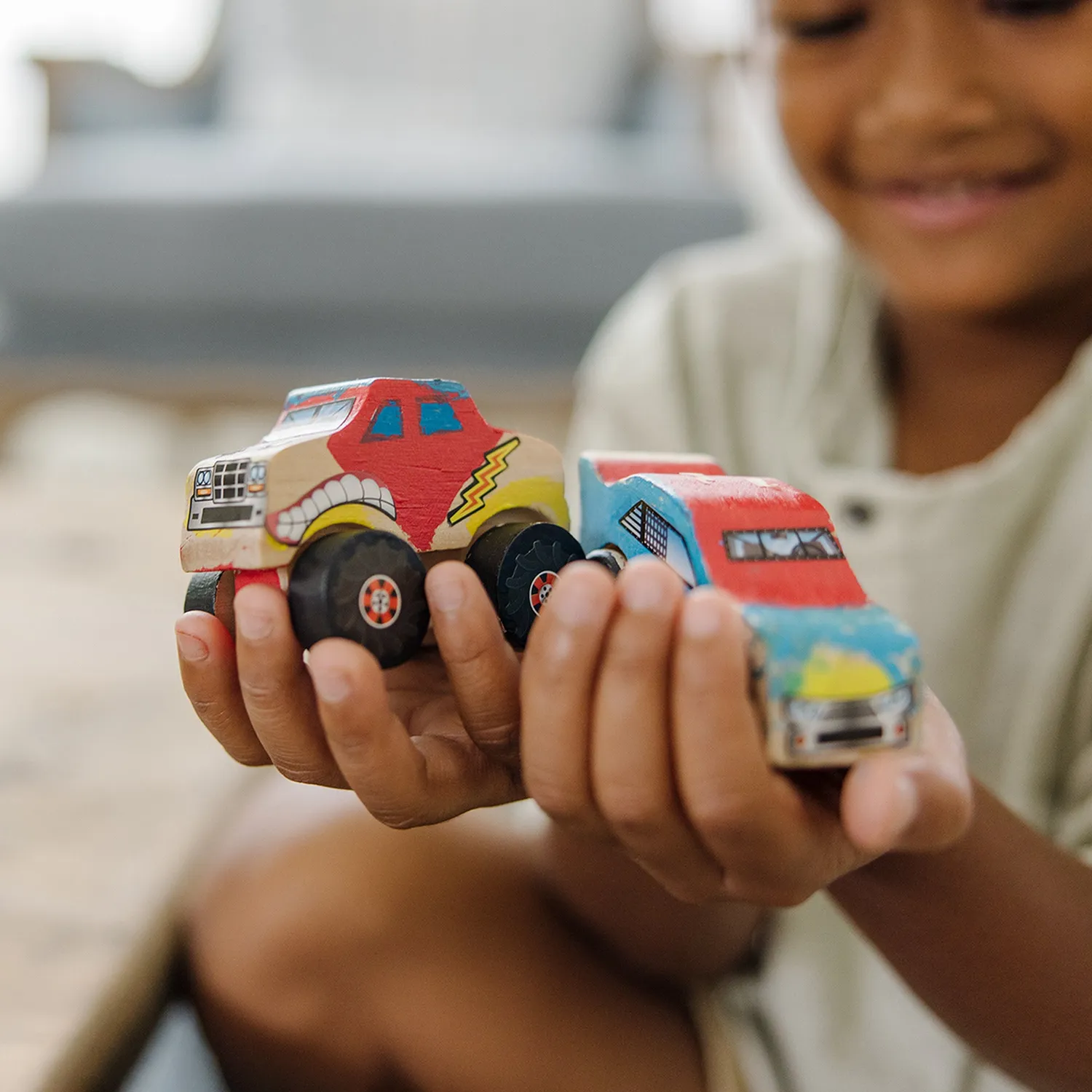 Melissa & Doug Created By Me Vehicles Bastelset 2er Rennauto Truck