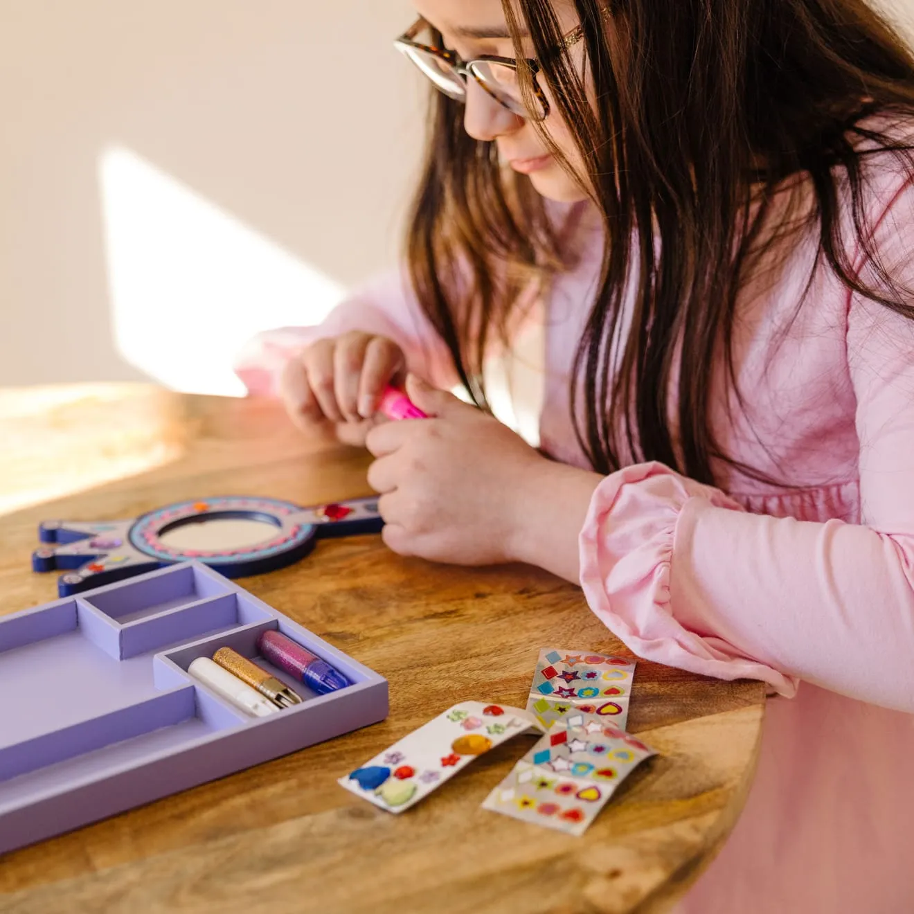 Melissa & Doug Prinzessin Holzspiegel Bastelset zum Verzieren