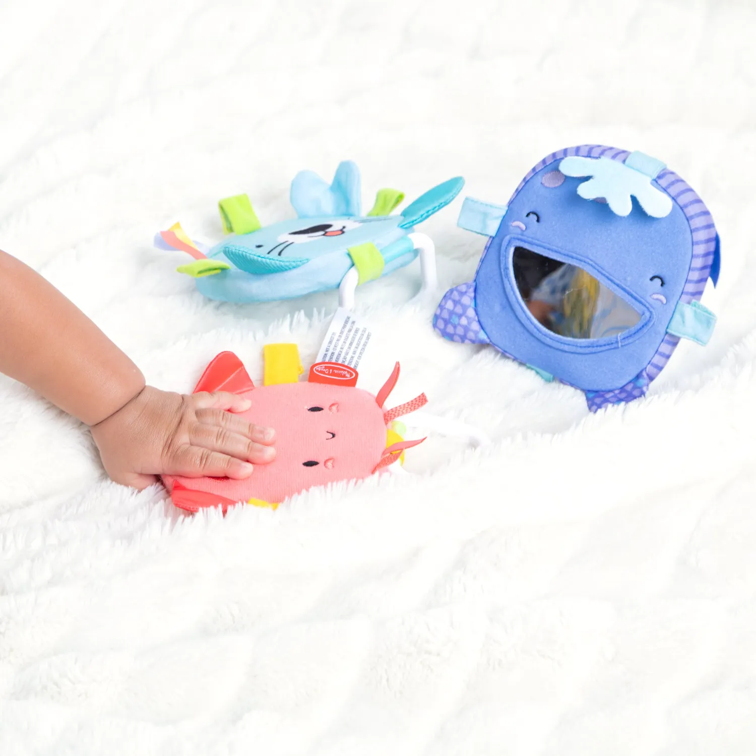Melissa and Doug Ocean Waves Bounce Back Links Babyspielzeug 3er Set