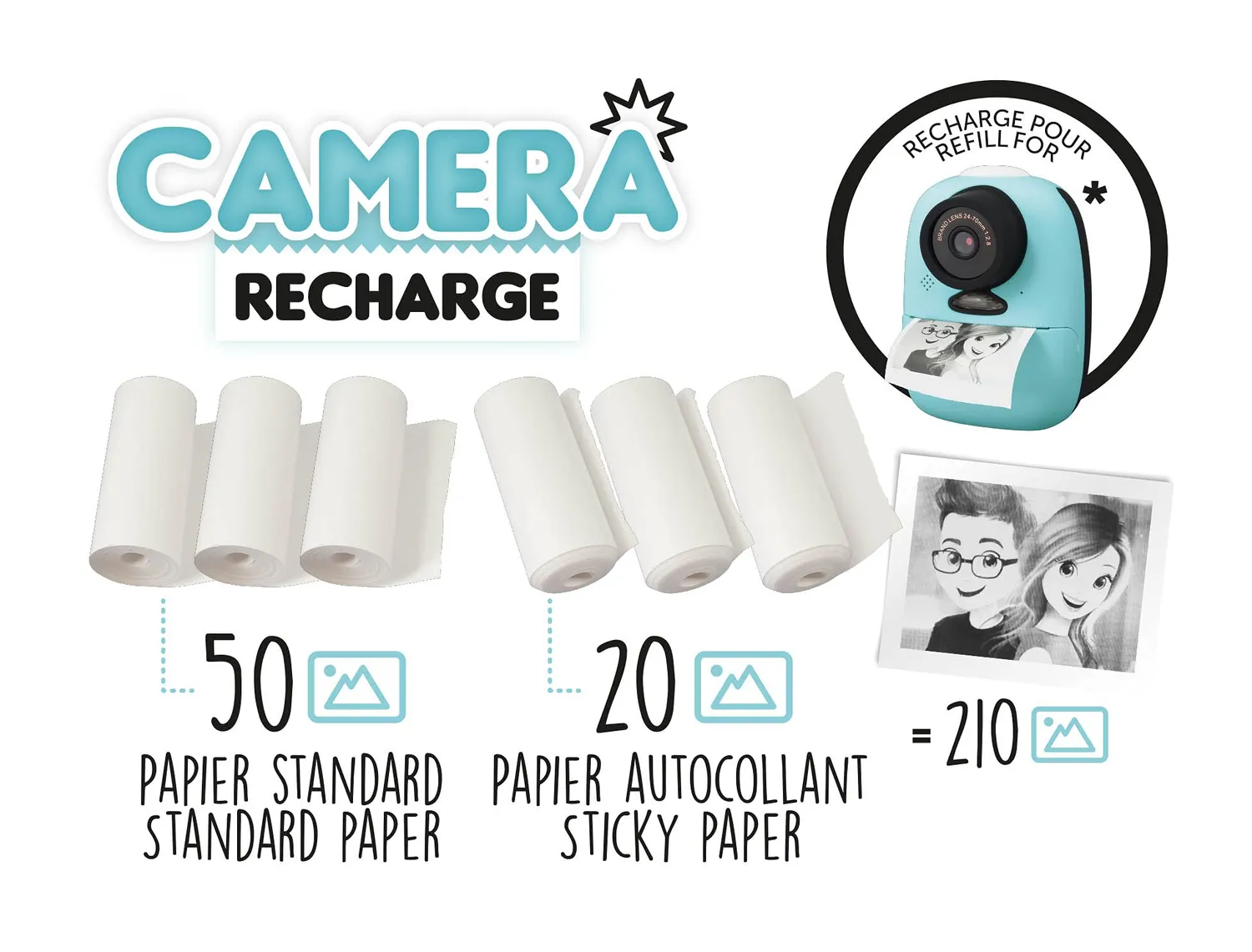 Buki France PV08 Nachfüllpack Papierrollen 6 Rollen