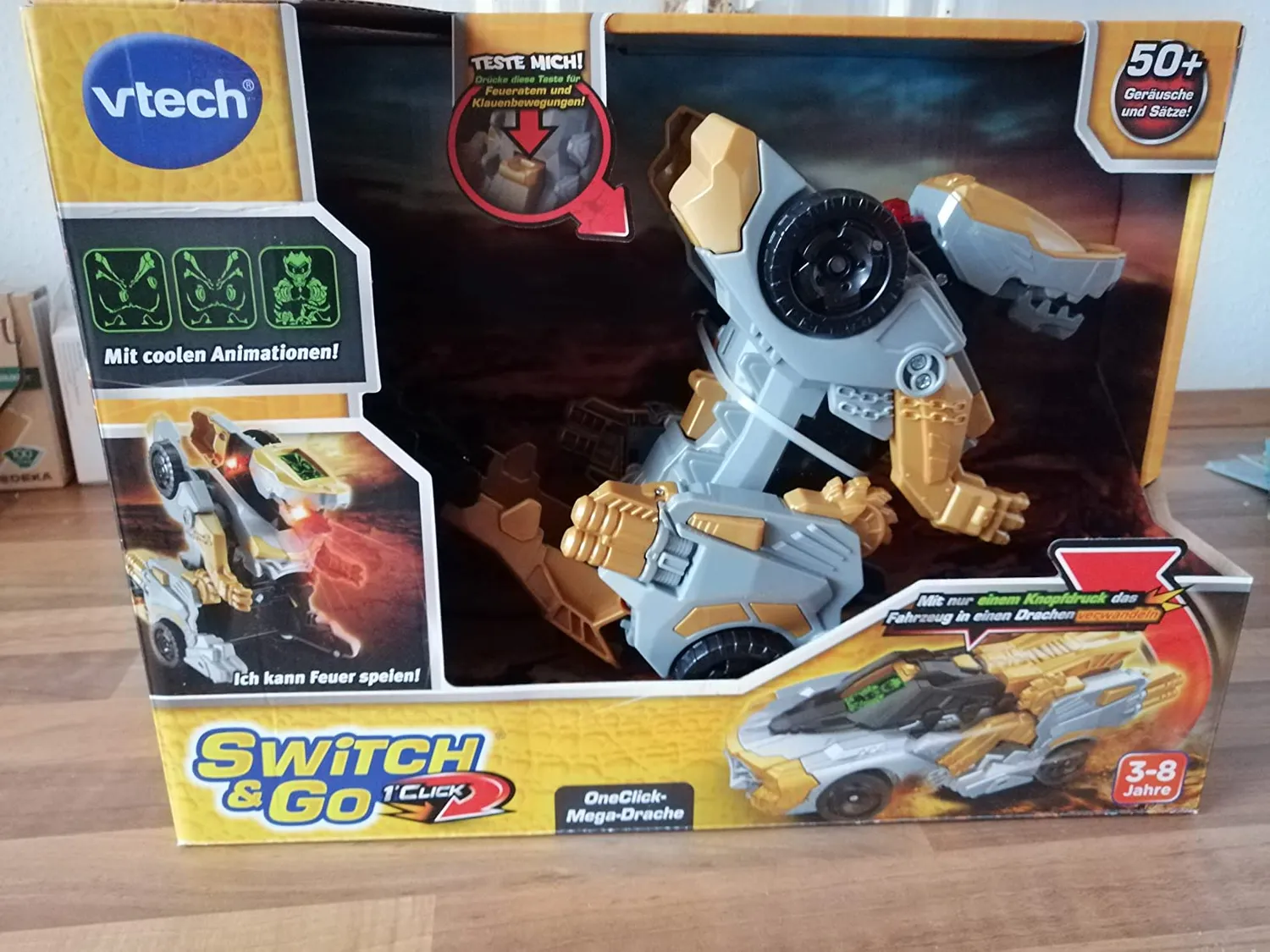 VTech Switch & Go OneClick Mega Drache 2in1 Transformer 3-8 Jahre