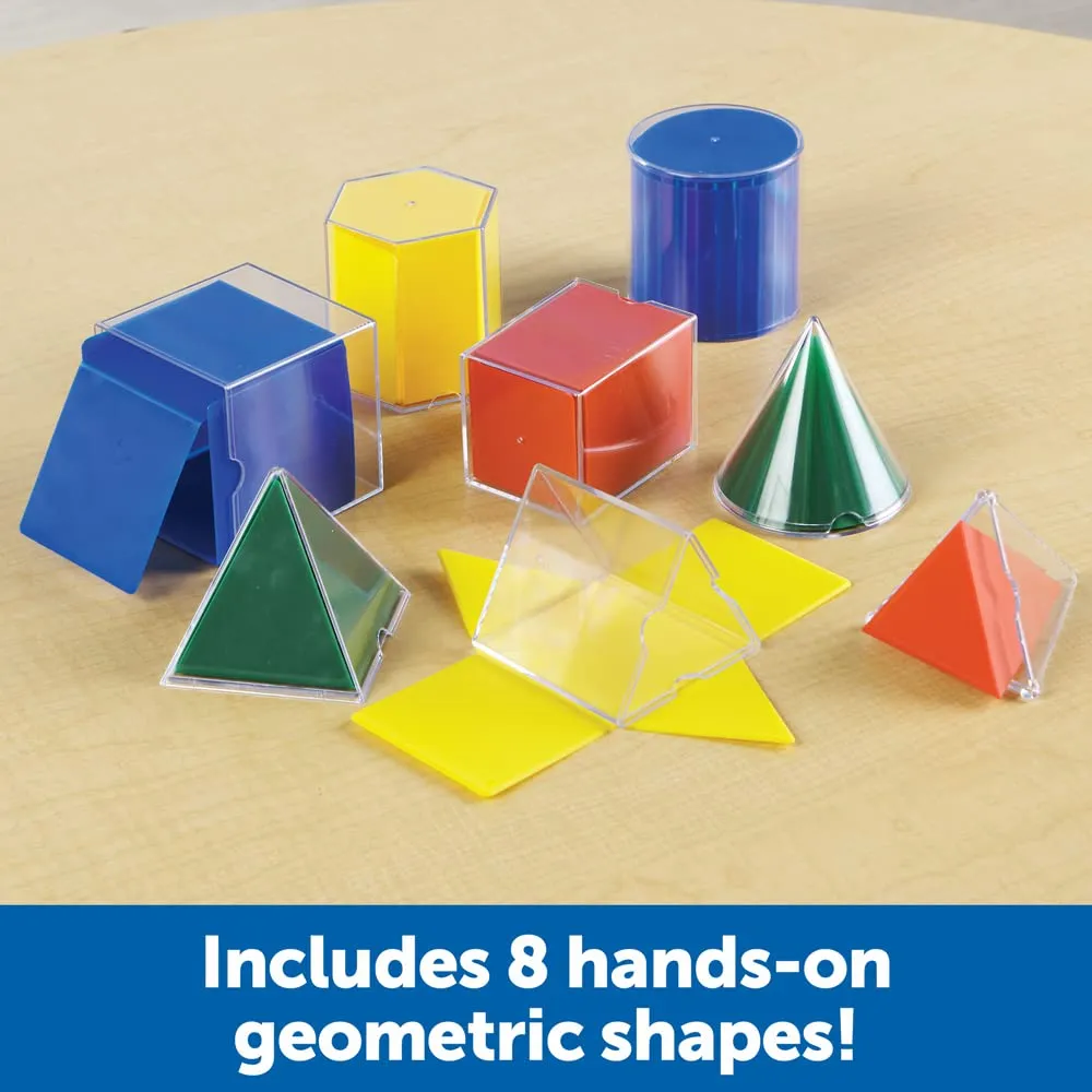 Learning Resources Faltformen Geometrie-Lernspiel 3D-Körper ab 7 Jahren