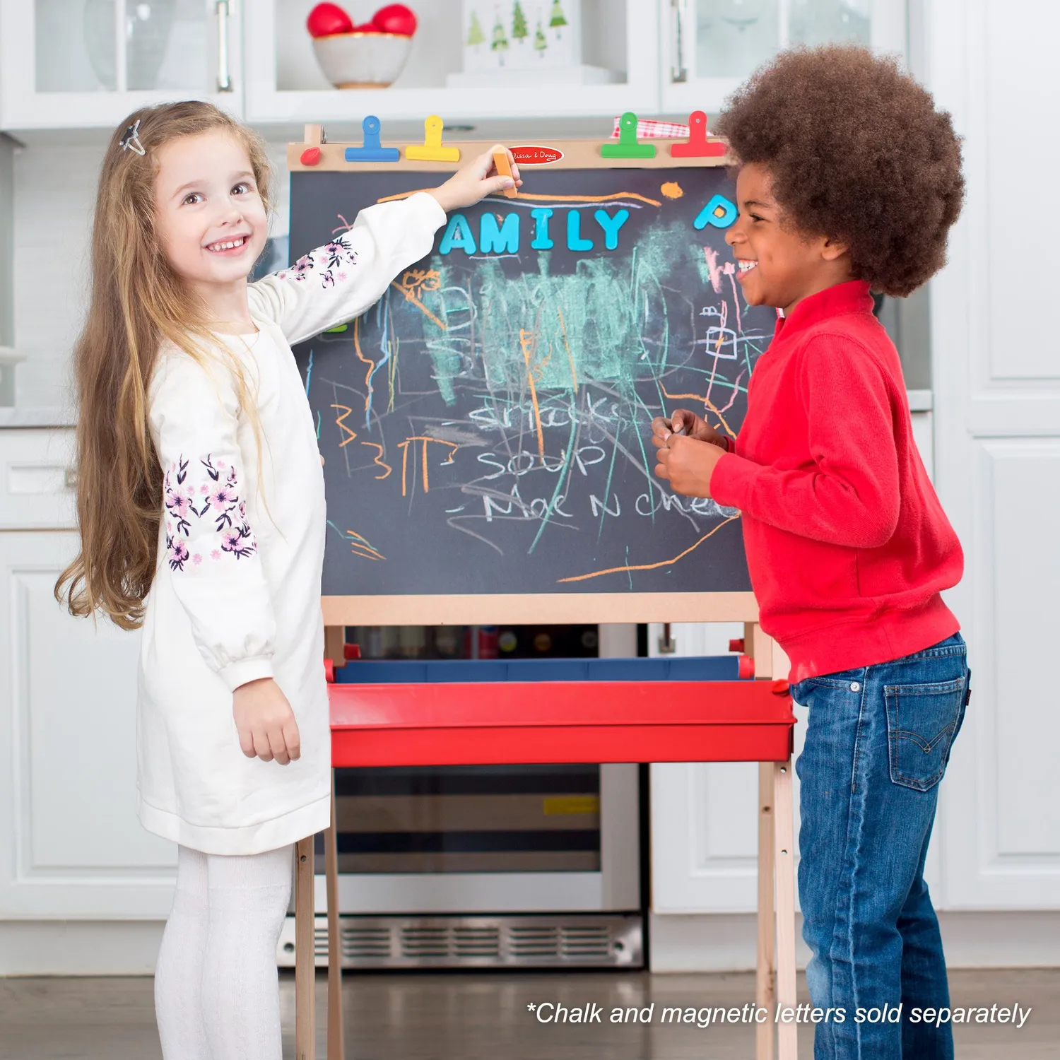 Melissa & Doug Deluxe Magnetic Standing Art Easel Staffelei Holz magnetisch