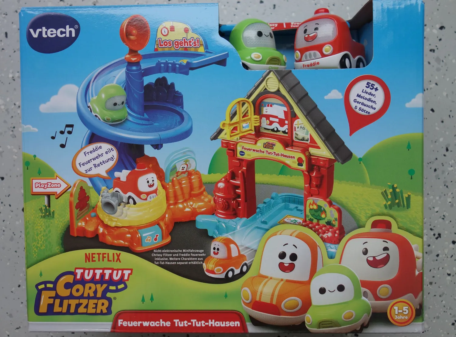 VTech Tut Tut Baby Flitzer 3-in-1 Actionrampe Spielset mit Auto