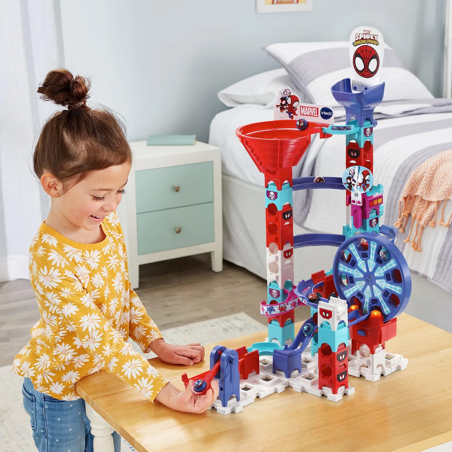 VTech Marble Rush Spidey Super Spin Challenge SP300 Murmelbahn