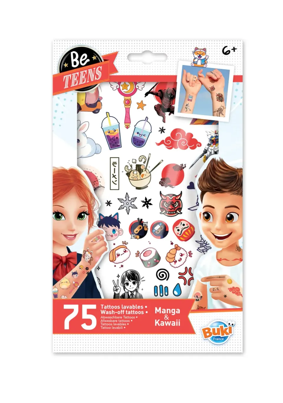Buki TA007 Tattoos Manga Kawaii 75 Stück ab 6 Jahre