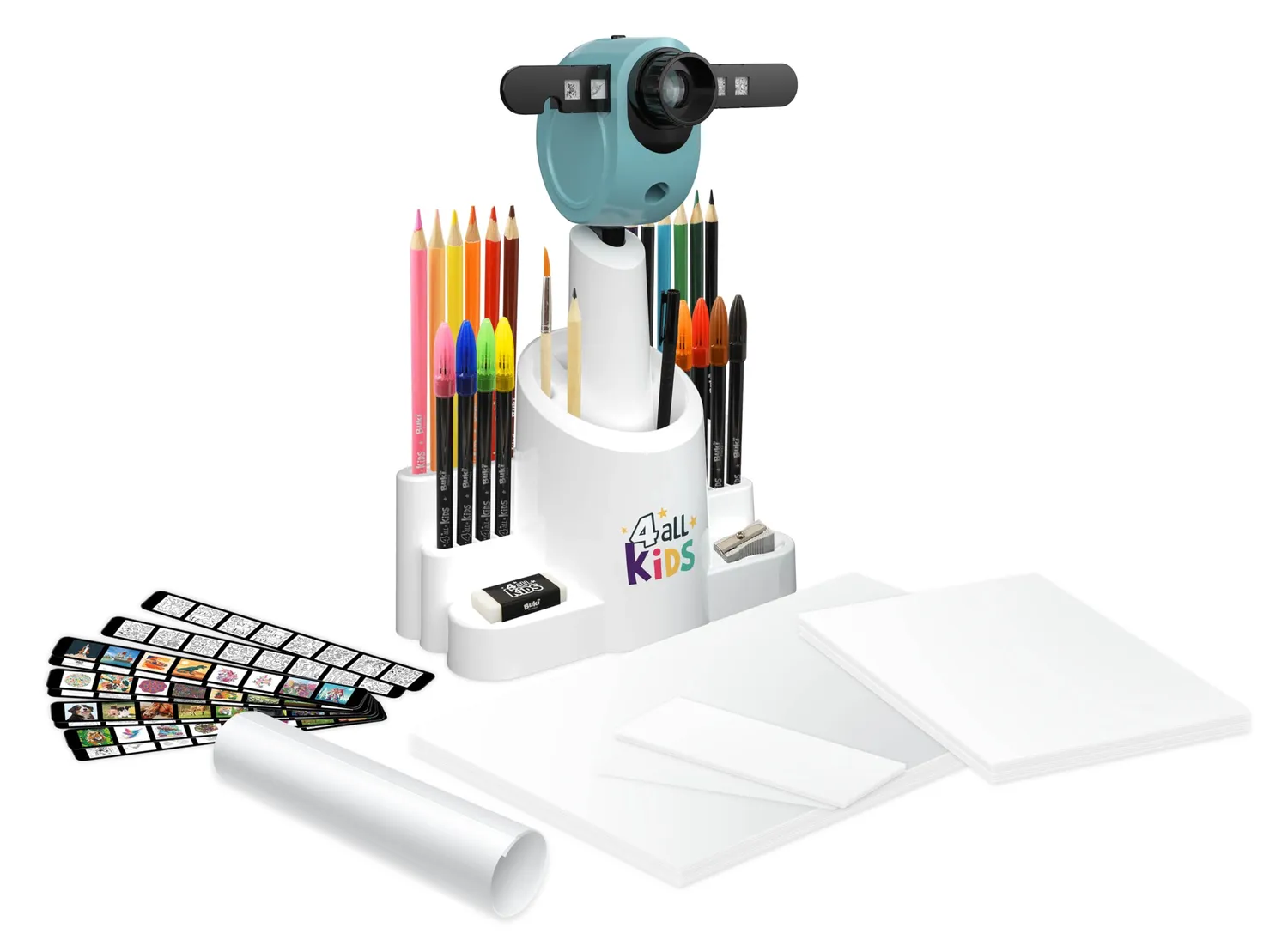 Buki FK004 Zeichenprojektor Set türkis mit 200 Motiven