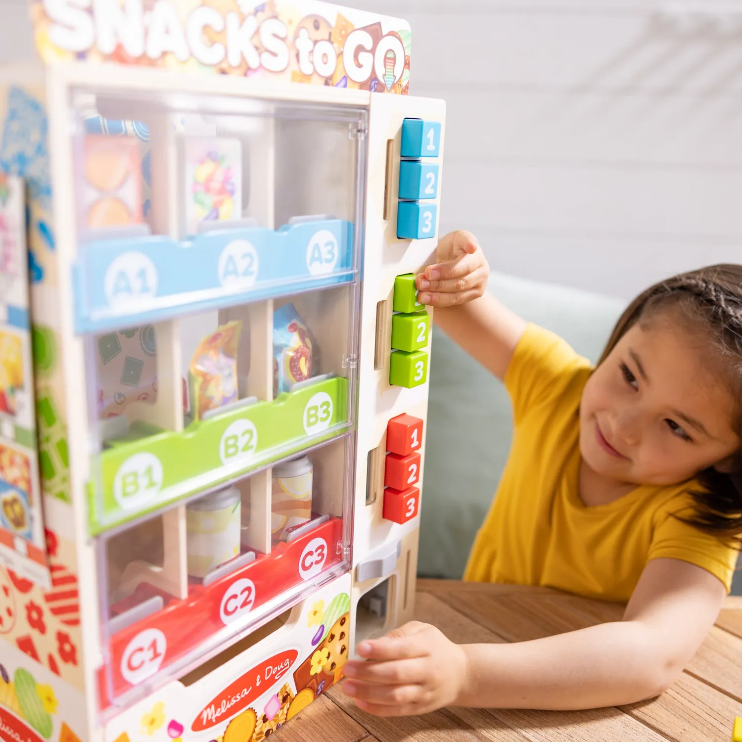 Melissa & Doug Sort Stock Select Verkaufsautomat Holz Set