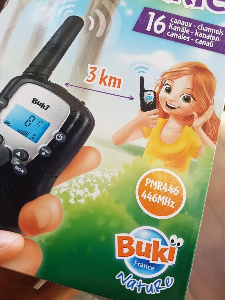 Buki TW01 Walkie Talkie Funkgerät 2er Set 3 km