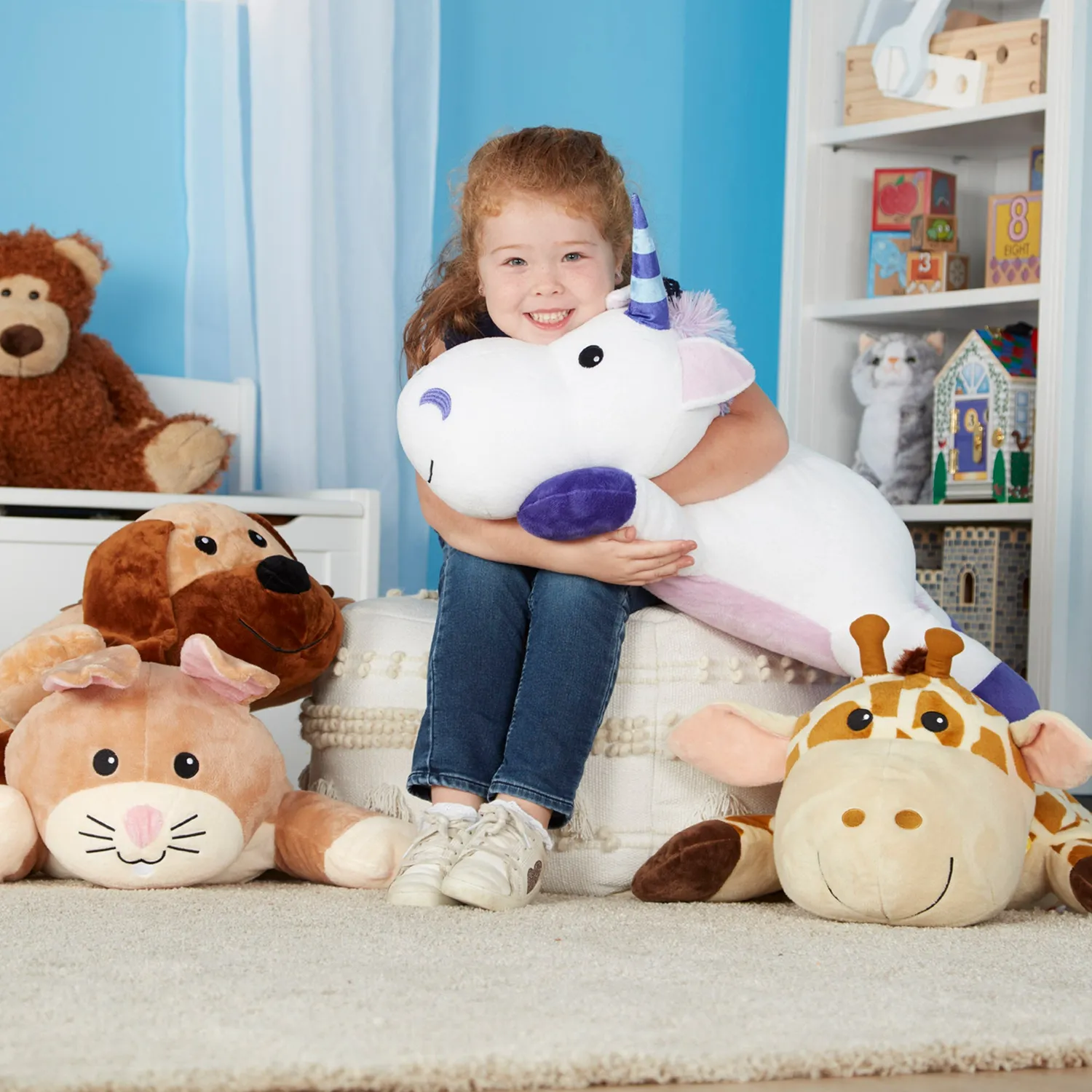 Melissa & Doug Cuddle Dog Plüschtier Jumbo Hund 70 cm