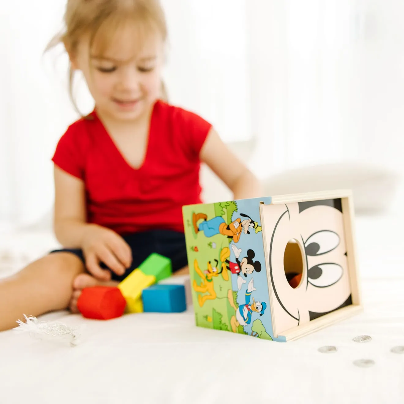 Melissa & Doug Disney Mickey Friends Sortierwürfel Holz