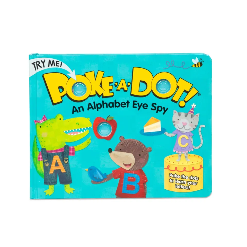 Melissa & Doug Poke-a-Dot Alphabet Pappbilderbuch ABC