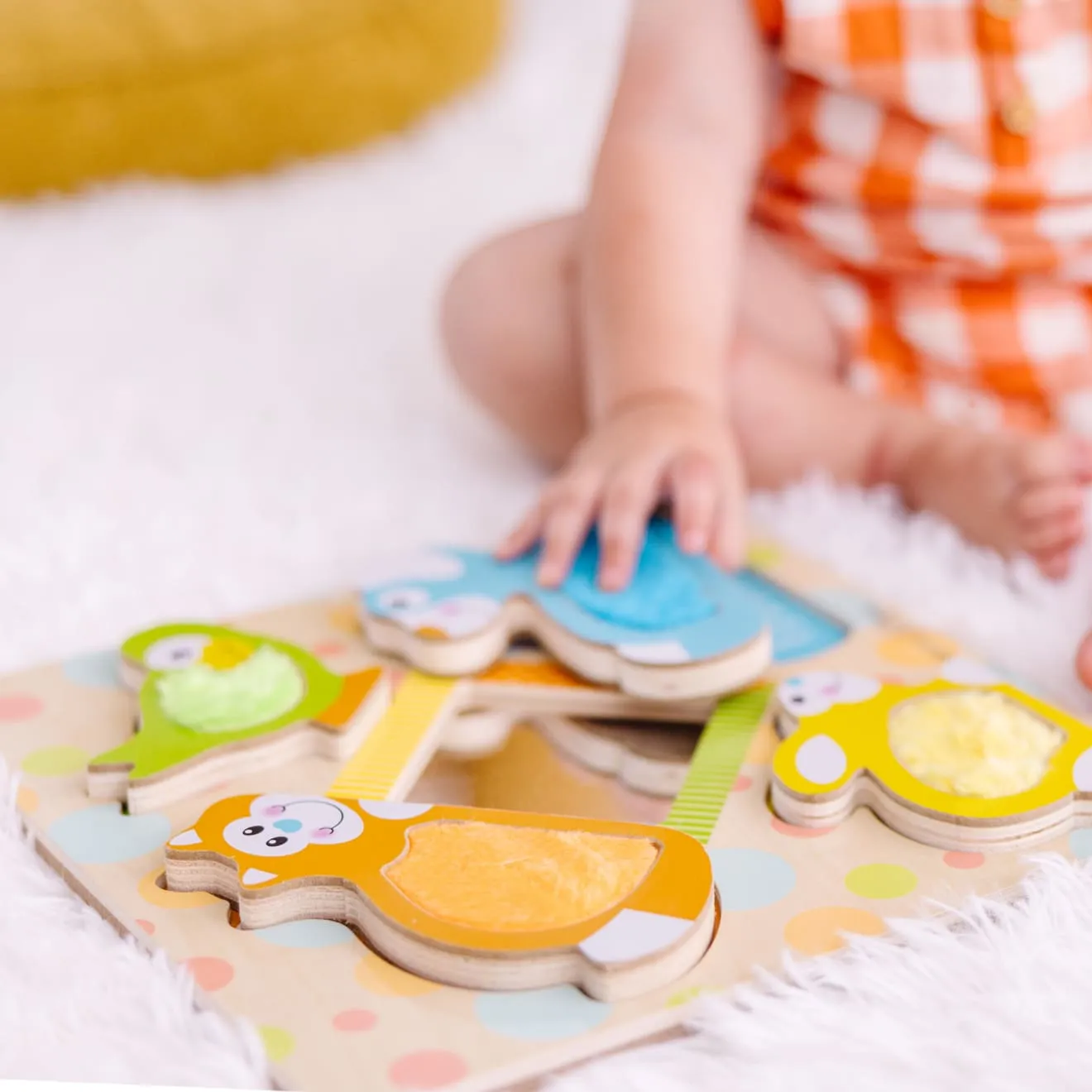 Melissa & Doug First Play Peek-a-Boo Pets Puzzle Holz
