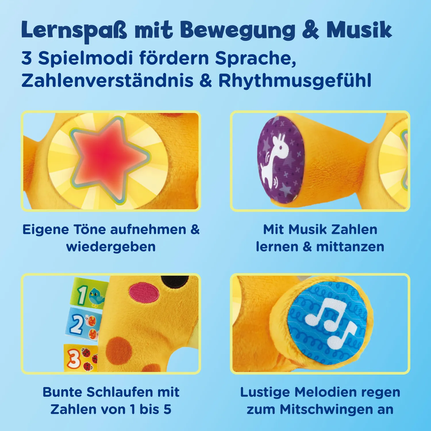 VTech Baby Tanz-mit-mir-Giraffe Plüschtier mit Musik