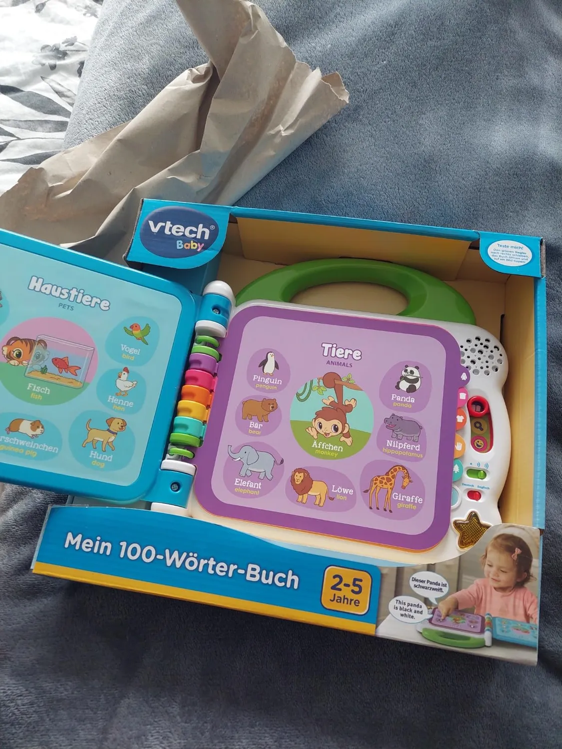 VTech Mein 100-Wörter-Buch Bilderbuch Deutsch-Englisch