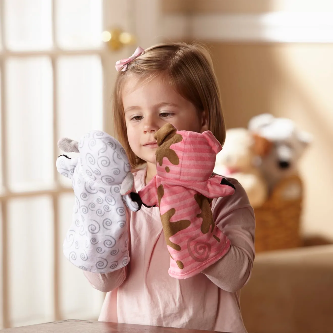 Melissa & Doug Farm Friends Handpuppen 4er-Set
