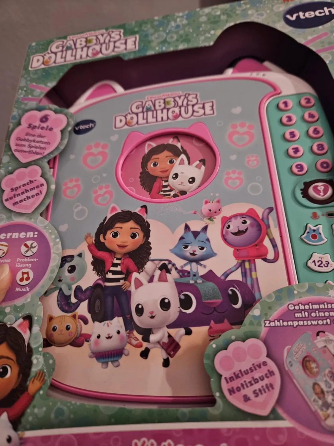 VTech Gabby's Dollhouse Katzentagebuch Zahlenpasswort