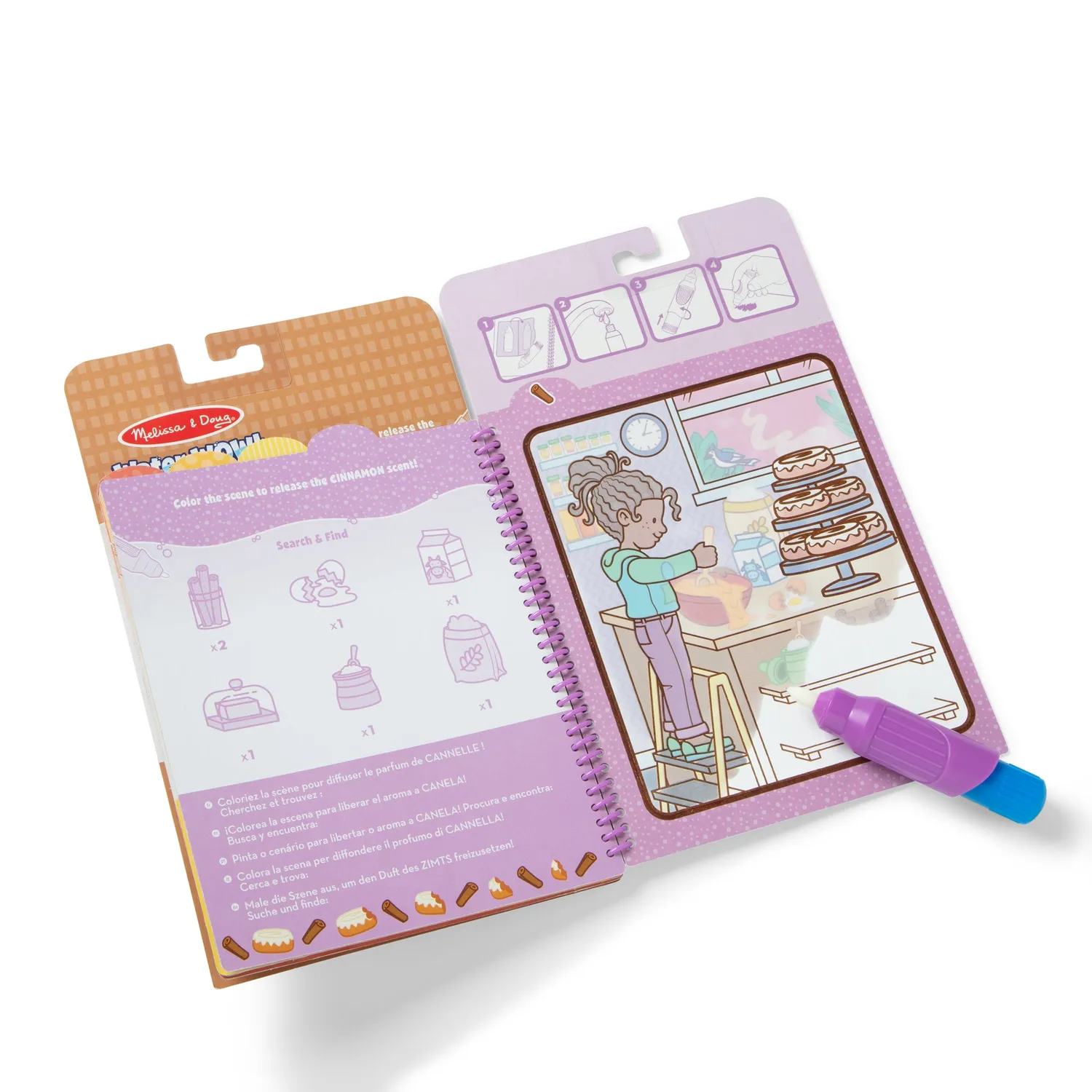 Melissa & Doug Water Wow! Treats Wassermalbuch Duft 5 Seiten