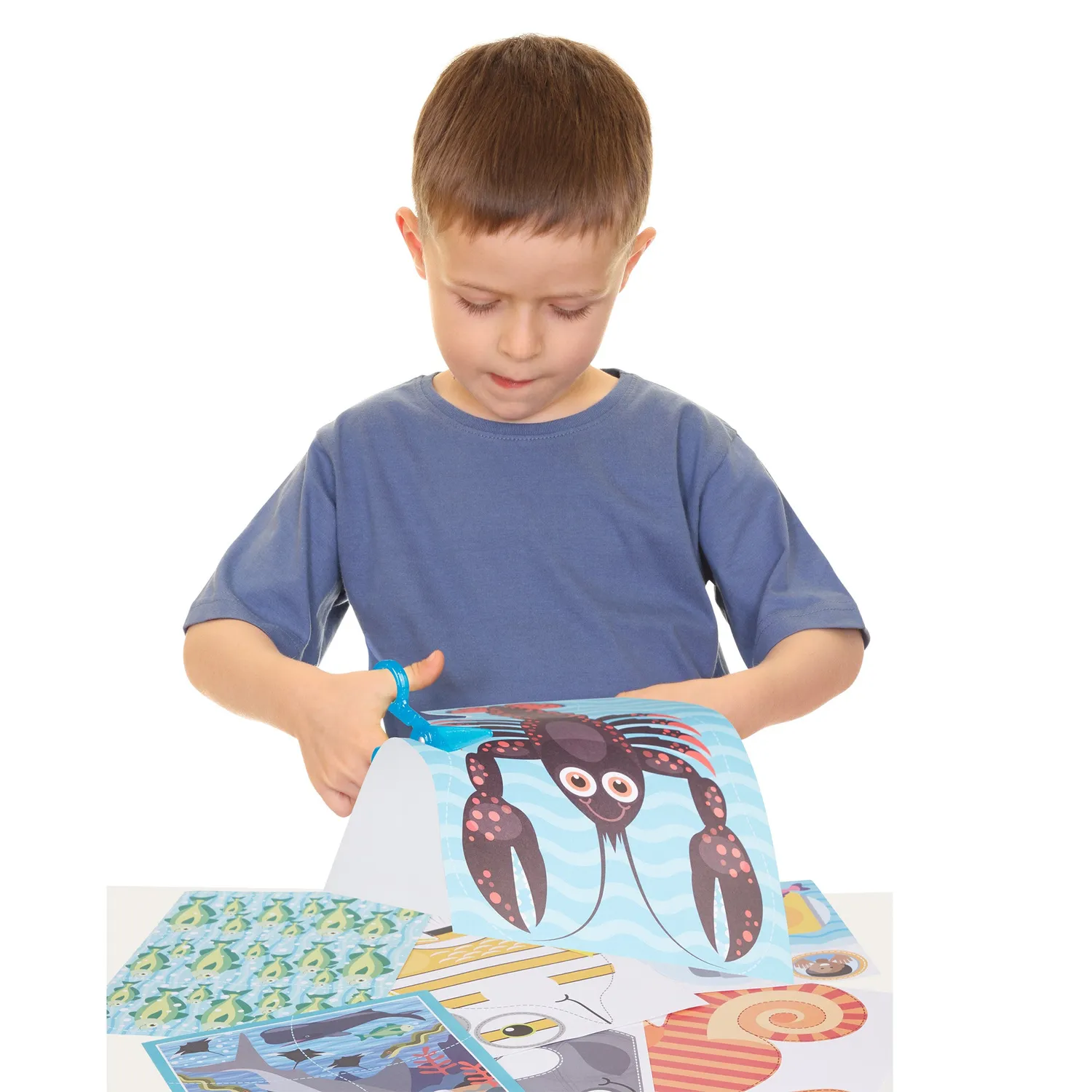 Melissa & Doug Sea Life Scissor Skills Bastelblock Meer ab 4 Jahren