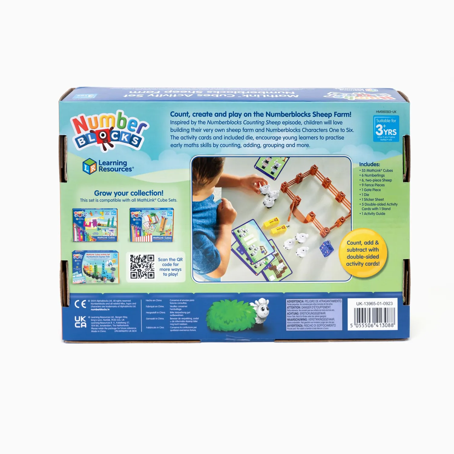 Learning Resources MathLink Numberblocks Bauernhof Schafe 53-tlg.