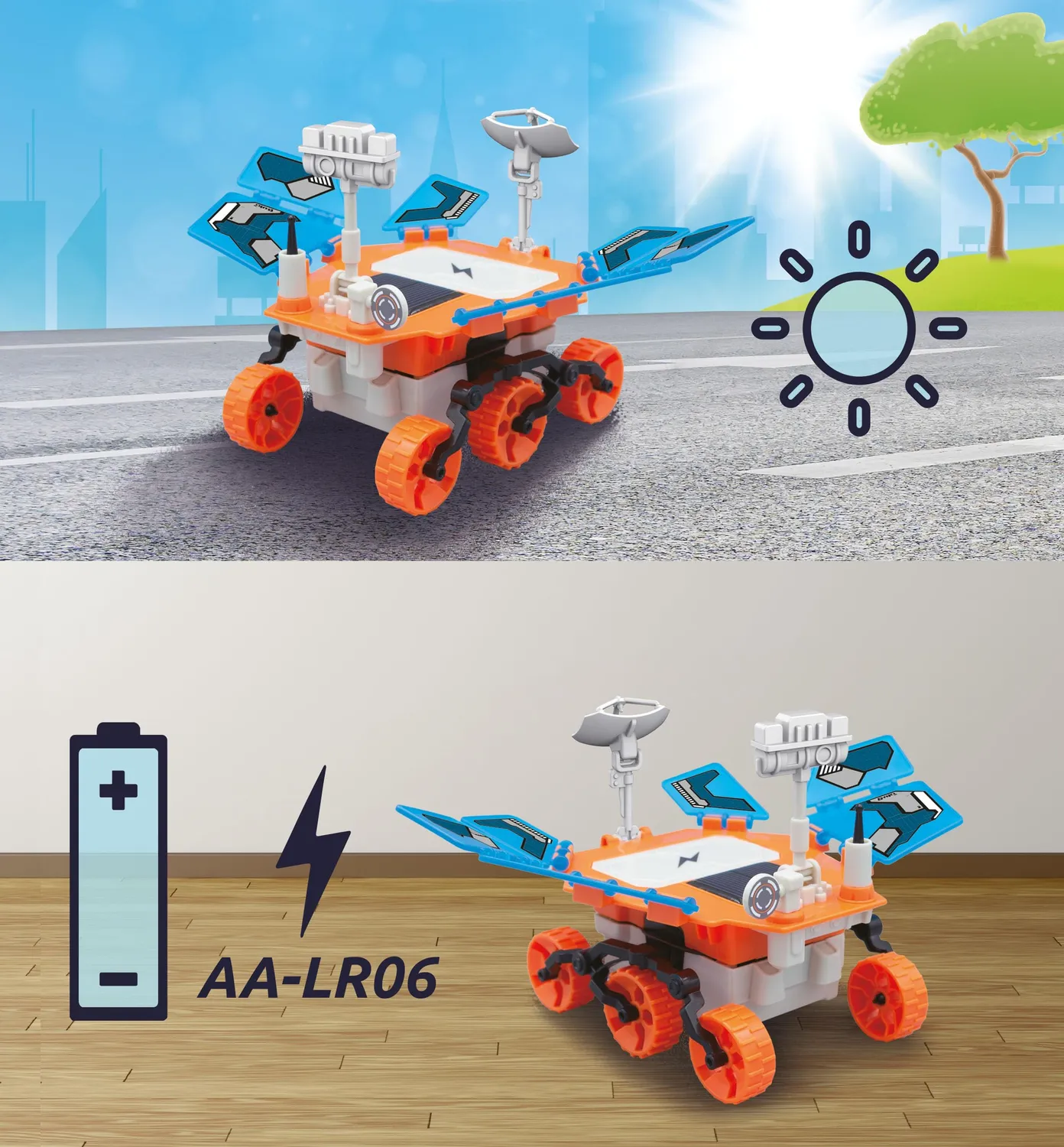Buki Mars Rover Solar Bausatz ab 8 Jahren Gestein