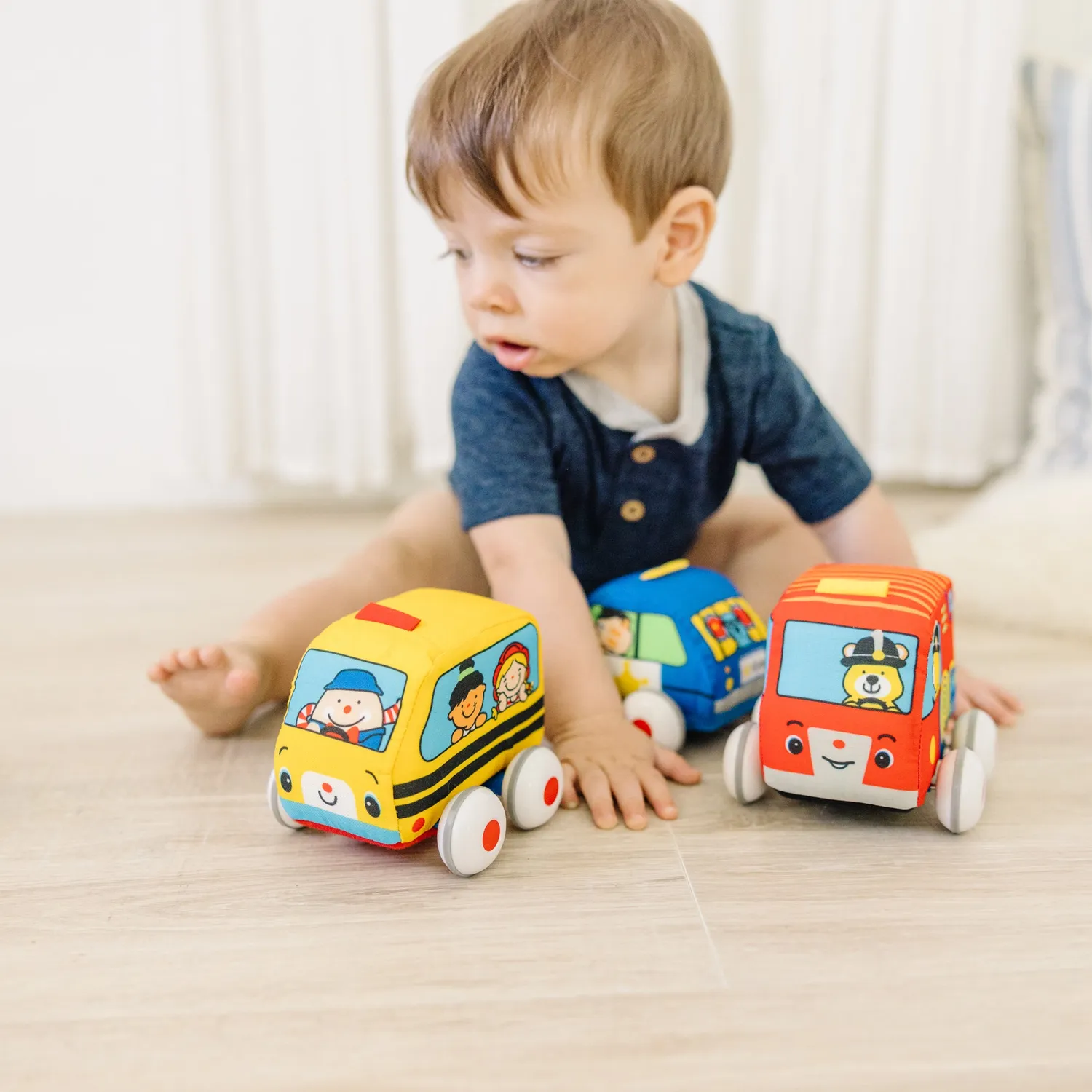 Melissa & Doug K's Kids Pull-Back Vehicles Spielzeugautos 4er Set weich